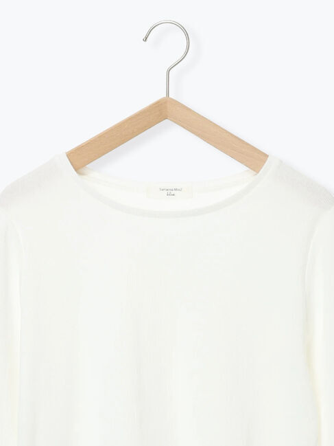 Samansa Mos2 blue「ペプラムプルオーバー」|Tシャツ・カットソー|