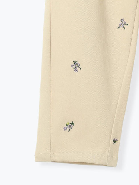 Samansa Mos2 Lagom「小花刺繍カットツイルパンツ」|その他|