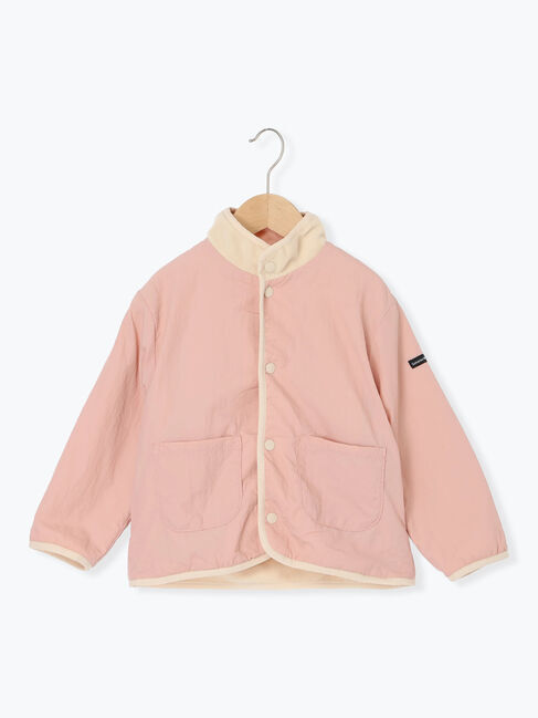 Samansa Mos2 Lagom「【撥水】ナイロン&times;フリースリバーシブルブルゾン」|ブルゾン・スタジャン|ピンク