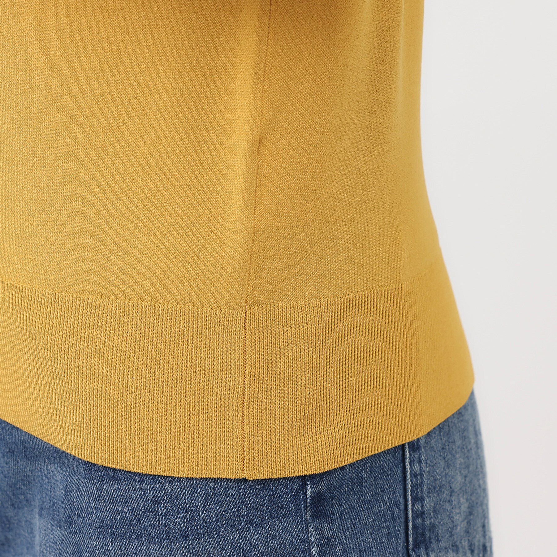 UNTITLED「【サラッと薄手素材/アンサンブル可能】レーヨンストレッチ クルーネックニット」|ニット・セーター|