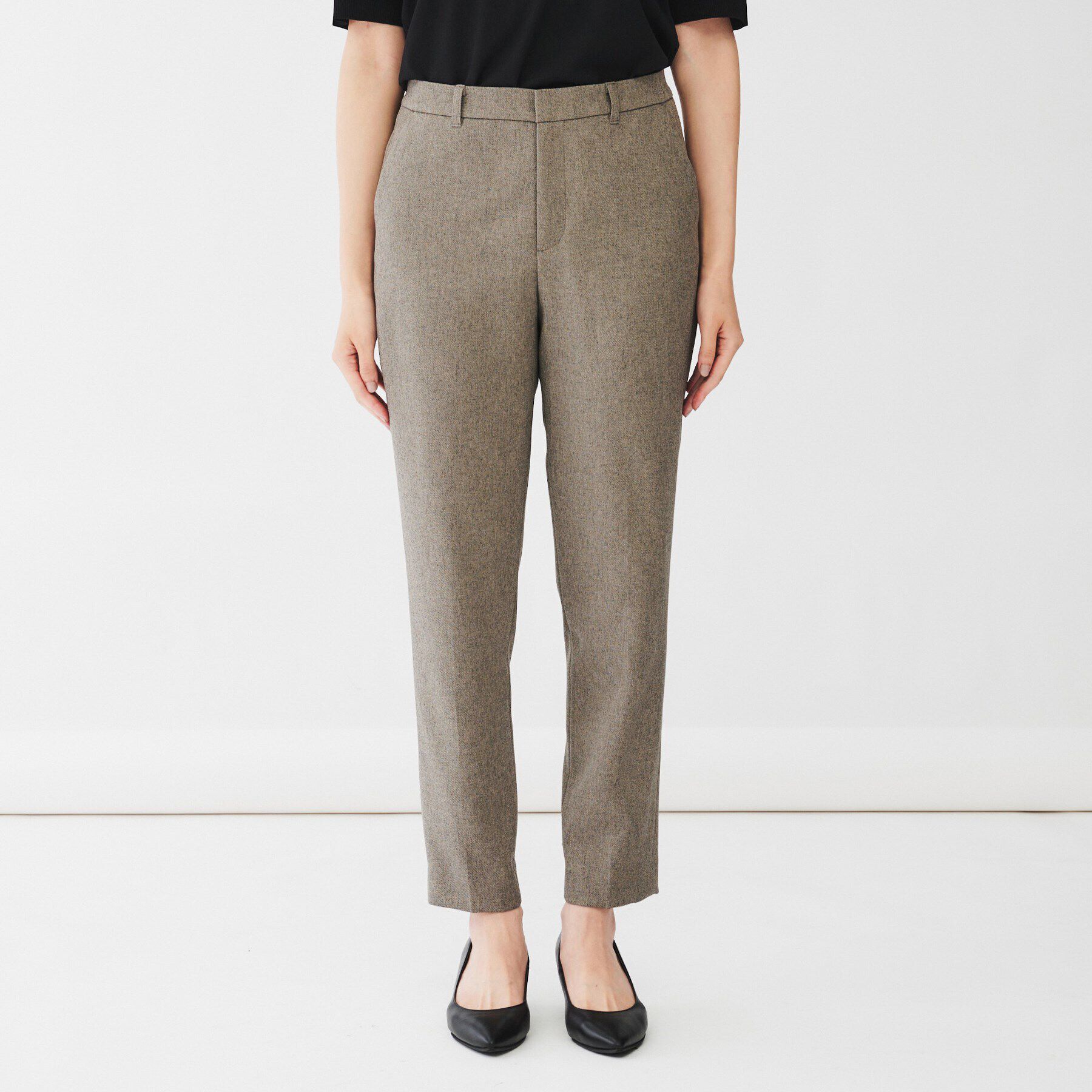 UNTITLED「【通勤スーツ／入卒/セレモニー】ウーステッドカルゼ テーパードパンツ」|その他|