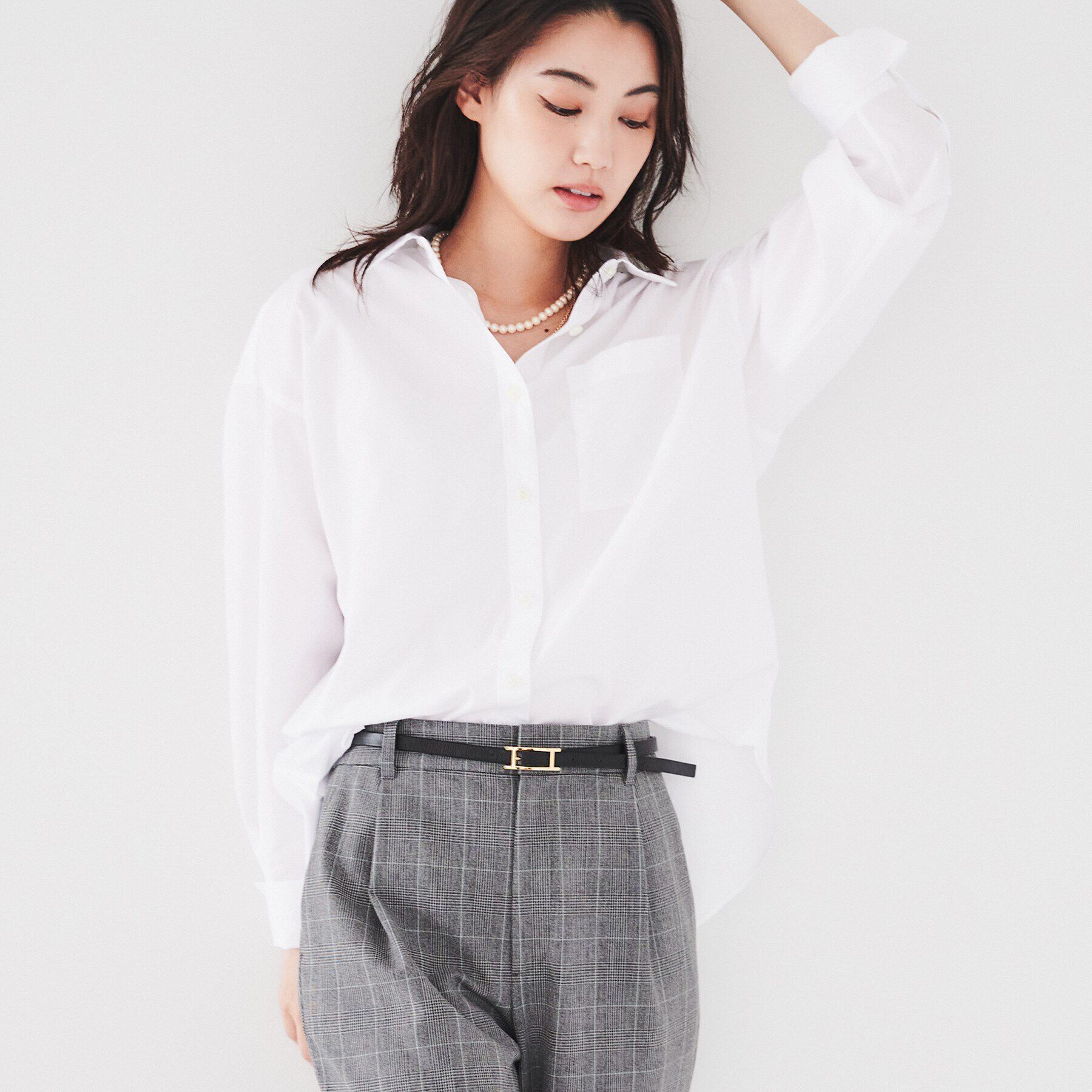 UNTITLED「【ニットと重ね着にもおすすめ！】ワイドシルエットシャツ」|シャツ・ブラウス|