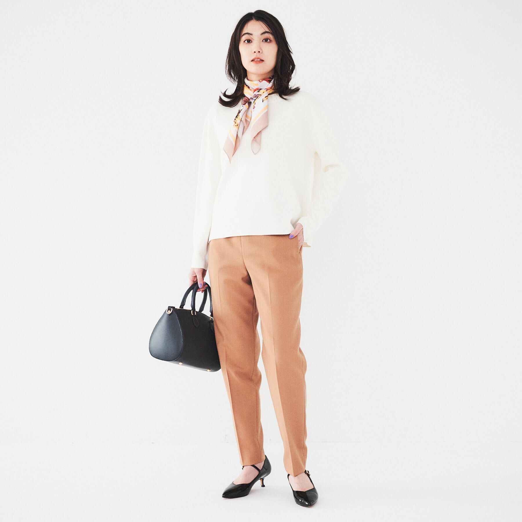 UNTITLED「【アンサンブル可能/8色展開】ミラノリブ ワイドボートネックプルオーバーニット」|ニット・セーター|