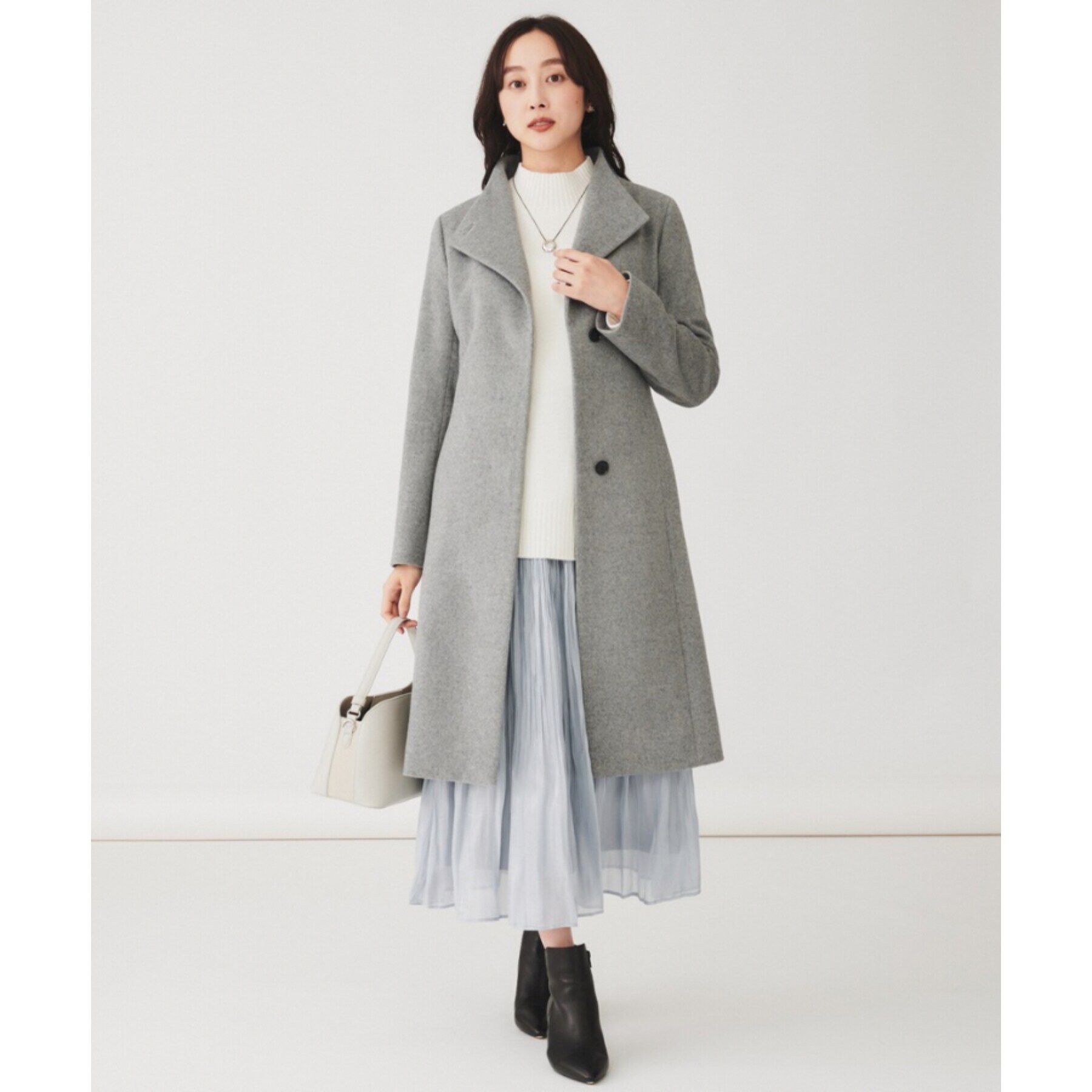 UNTITLED「【日本製】2WAYスタンドカラーロングコート」|その他|