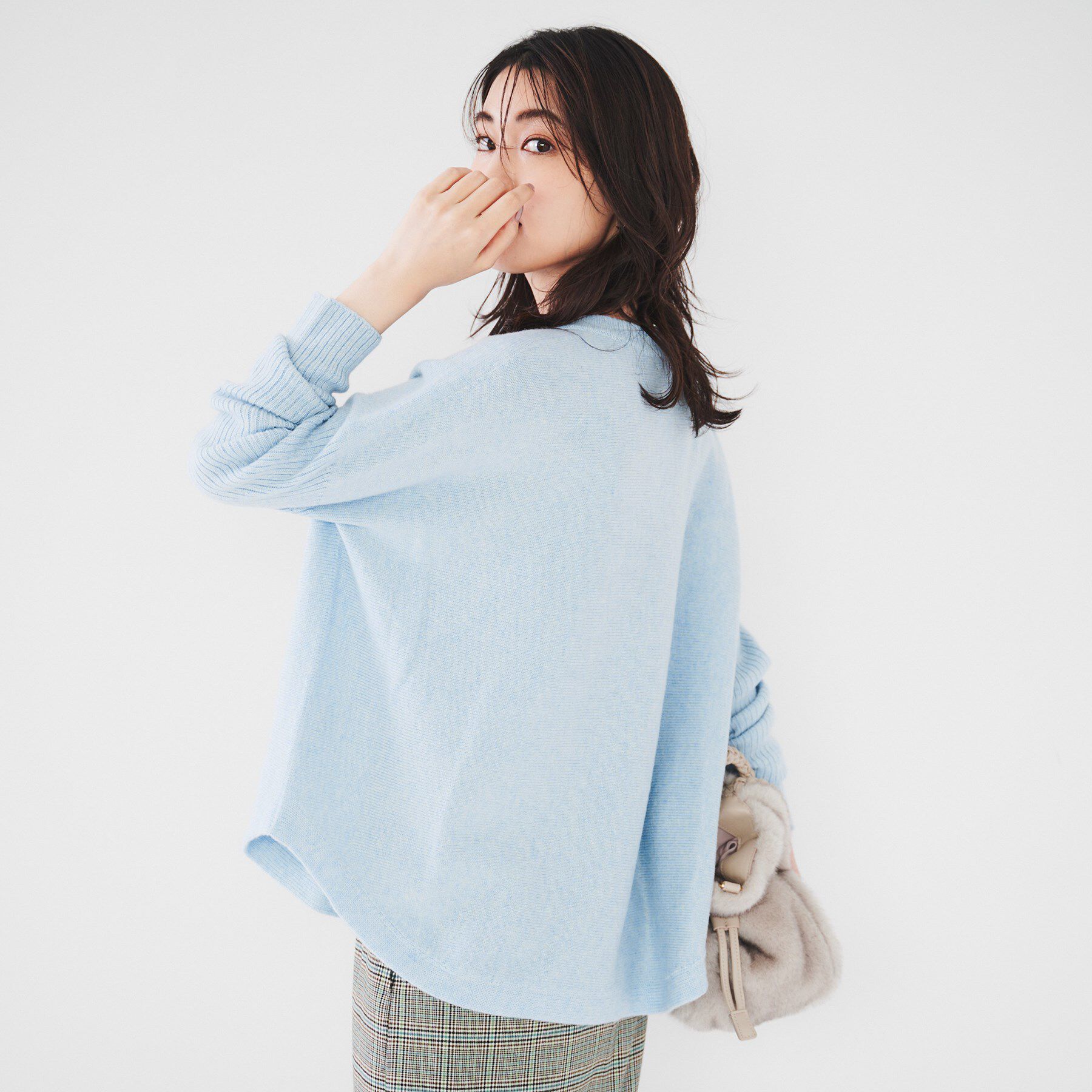 UNTITLED「ウールシルクカシミヤミックス ボートネックプルオーバーニット」|ニット・セーター|