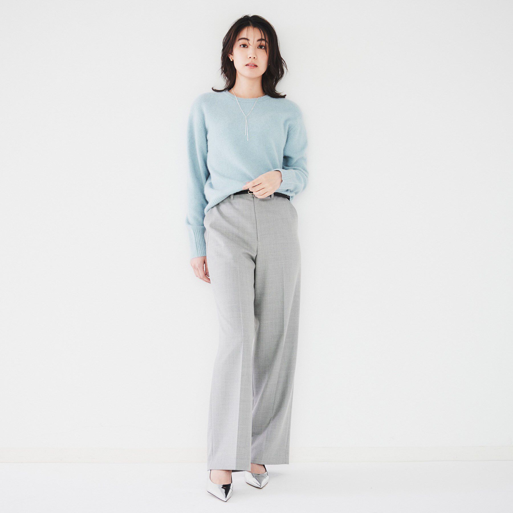 UNTITLED「ウールフォックス クルーネックプルオーバーニット」|ニット・セーター|