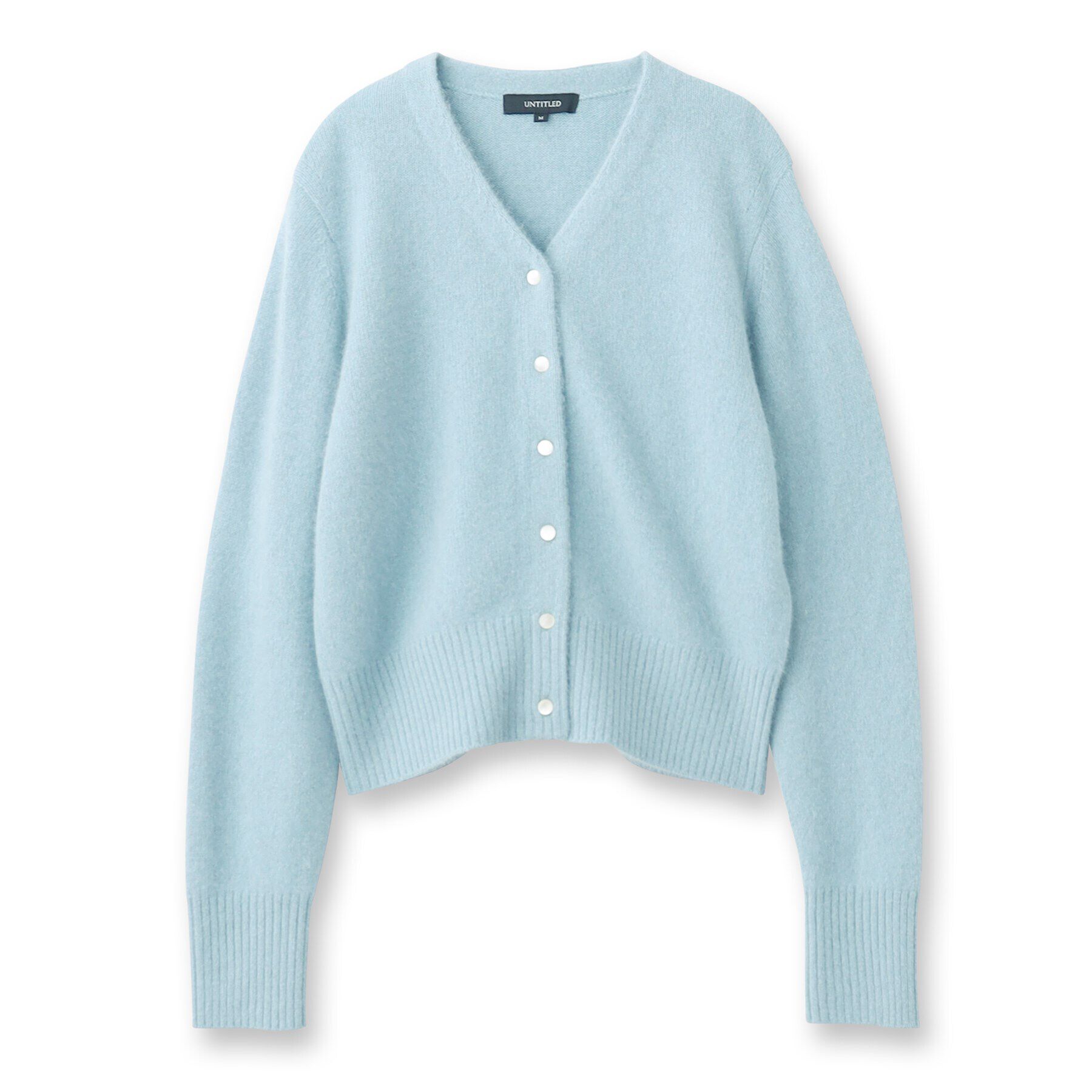 UNTITLED「【ショート丈/一枚着も可能】ウールフォックス Vネックカーディガン」|カーディガン|