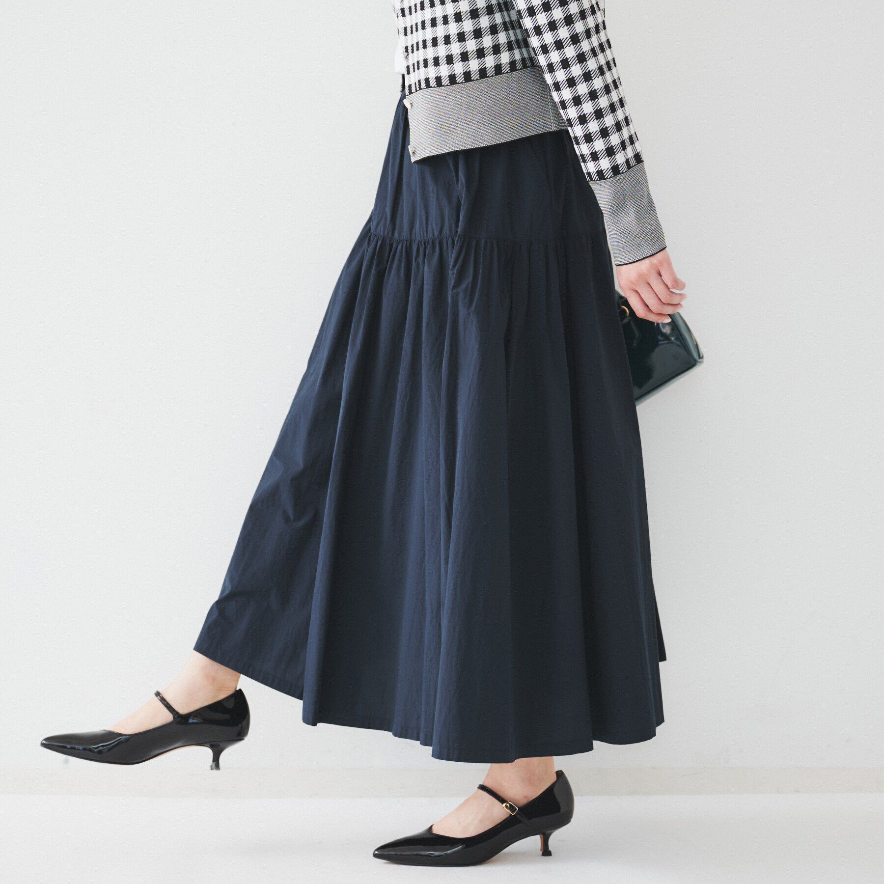 UNTITLED「ライトコットン ティアードスカート」|スカート|