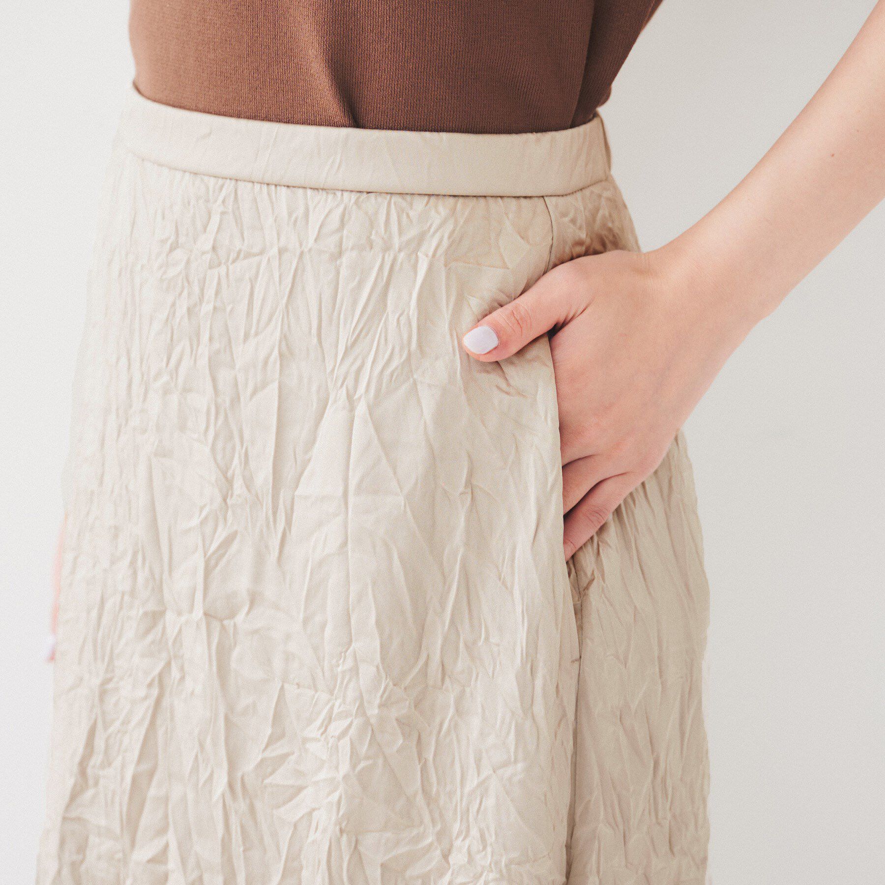 UNTITLED「クラッシュAラインスカート」|スカート|