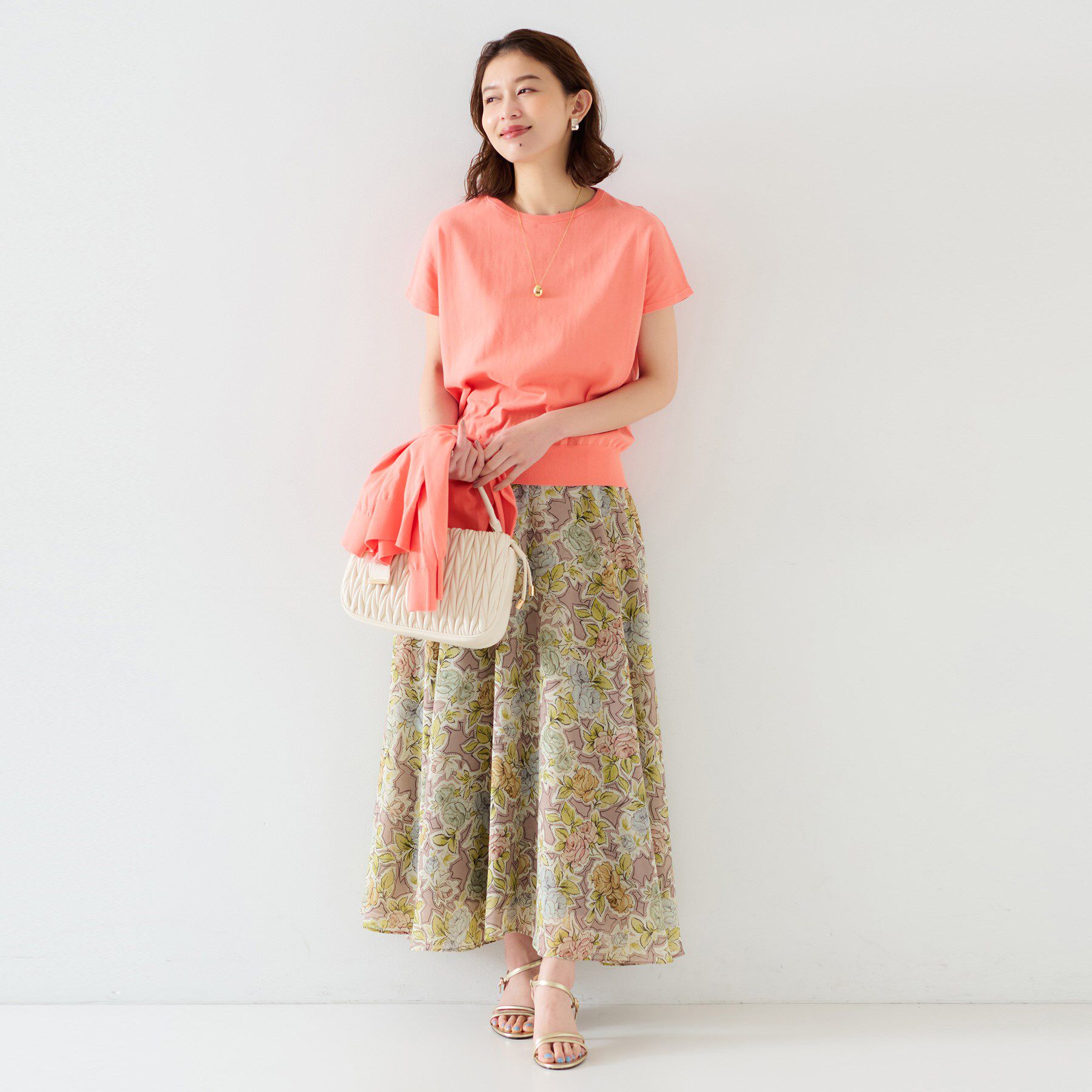 UNTITLED「【11色展開/コットン100/アンサンブル可能】 プルオーバーニット」|ニット・セーター|