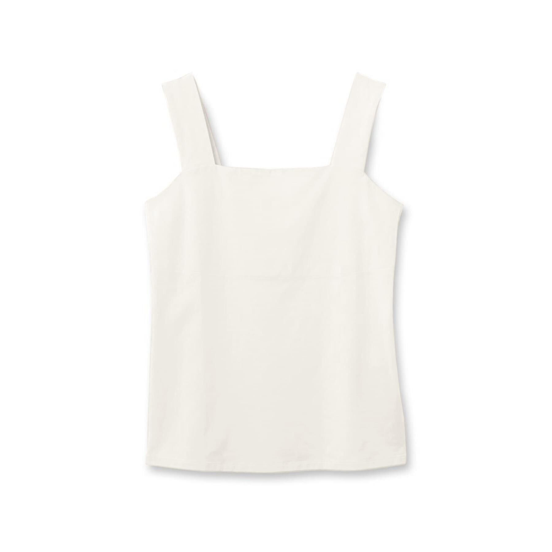 UNTITLED「【インナー/スクエアネック/日本製】ソフトベアテンタンクトップ」|キャミソール|