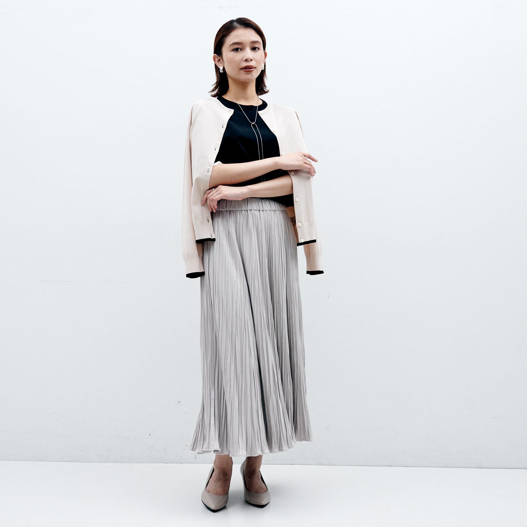 UNTITLED「【朝晩の羽織に/アンサンブル可/薄手】ベーシッククルーネックカーディガン」|カーディガン|