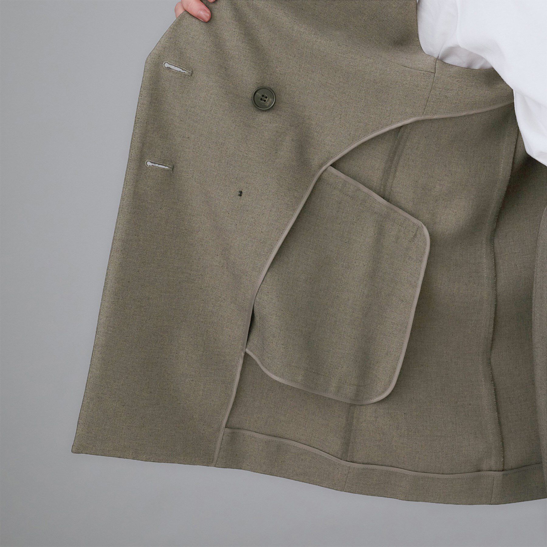 UNTITLED「【セットアップ可/洗える】スラブテーラードカラージレ」|ベスト・ジレ|