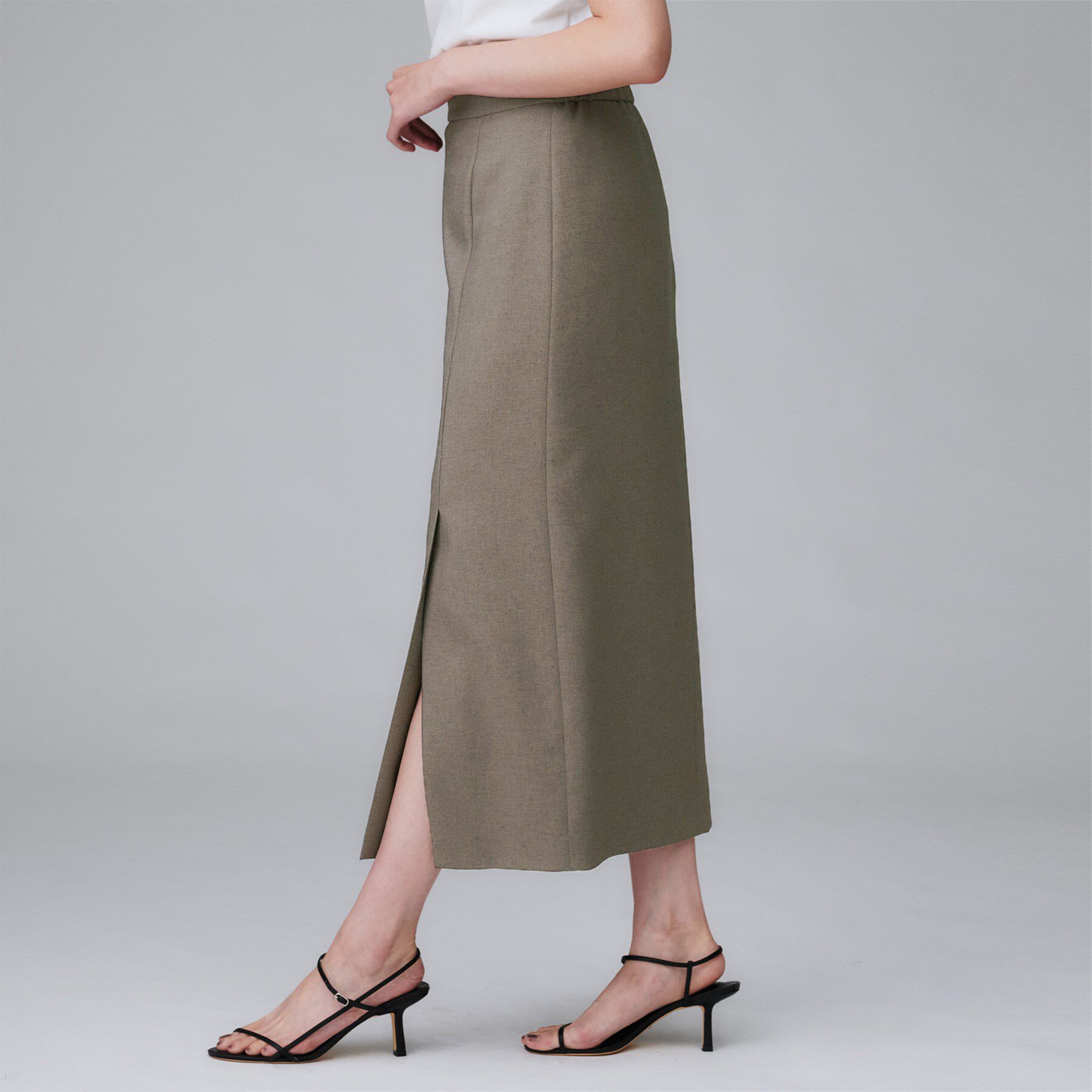 UNTITLED「【セットアップ可/洗える】スラブナロースカート」|スカート|