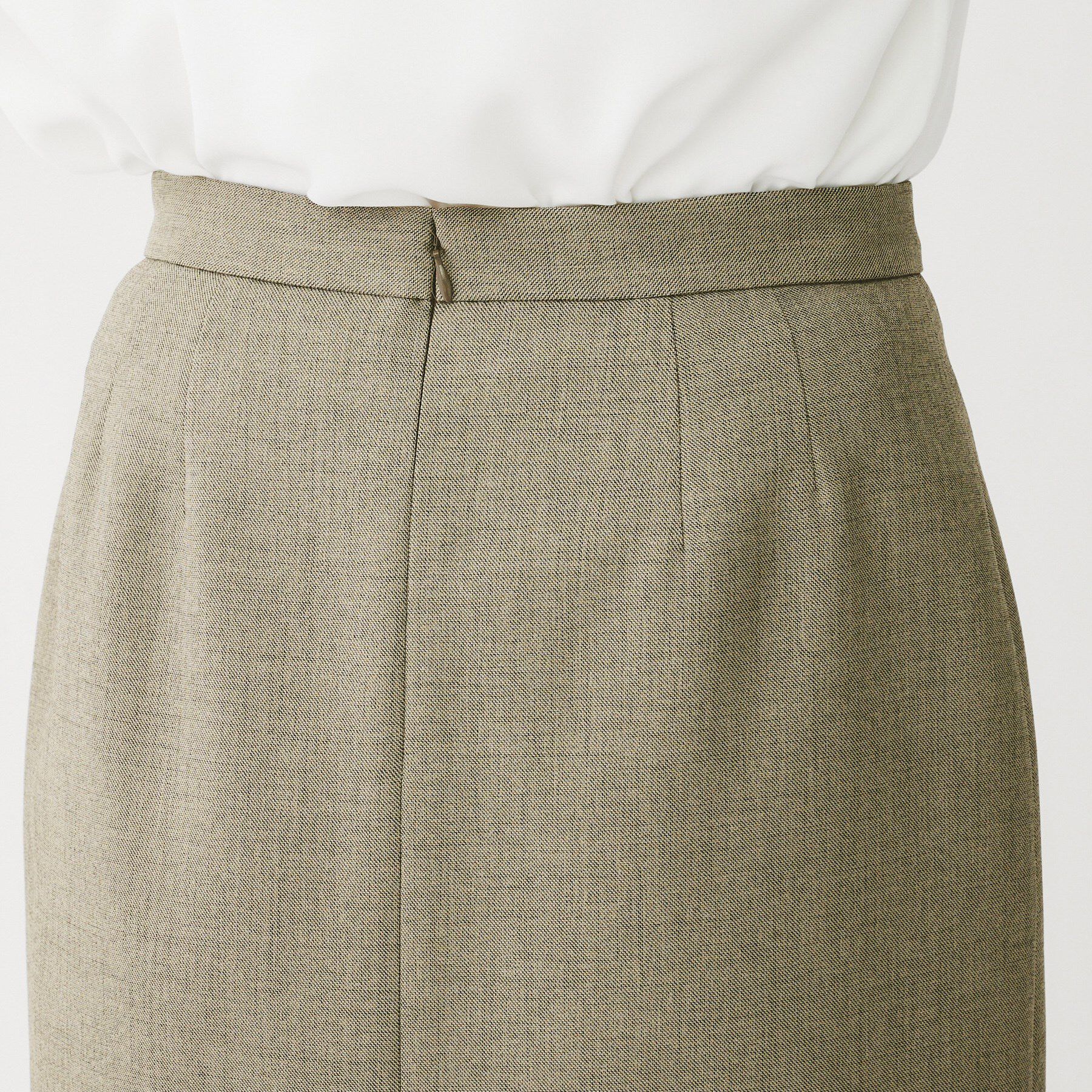 UNTITLED「【洗える/お仕事スーツ】ドライメランジ タイトスカート」|スカート|