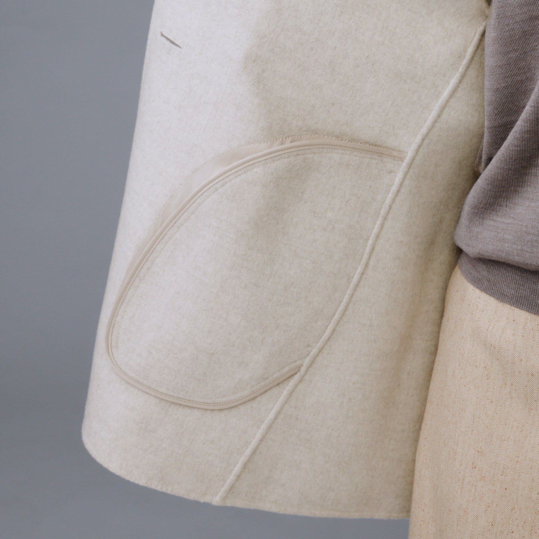 UNTITLED「【ミディ丈/軽やか】セミラグランリバー コート」|ノーカラーコート|