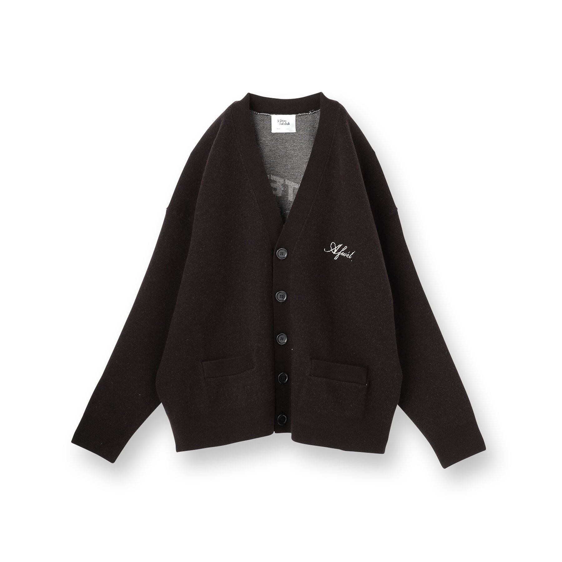 UNTITLED「【St．Johns 3rd Club】ロゴVネック カーディガン」|カーディガン|