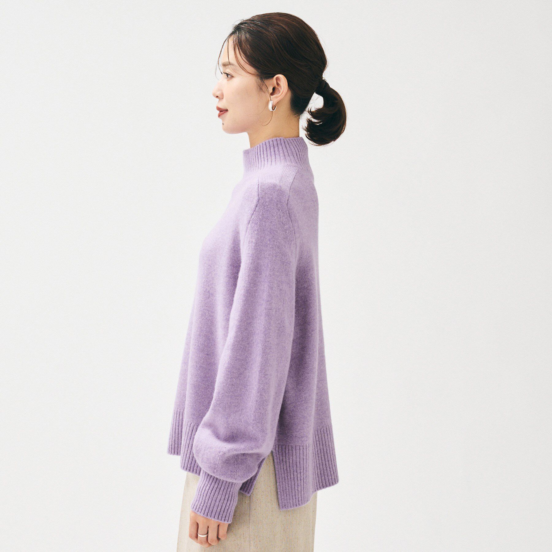 UNTITLED「【8色展開/洗える】ウールカシミヤ ハイネックニット」|ニット・セーター|