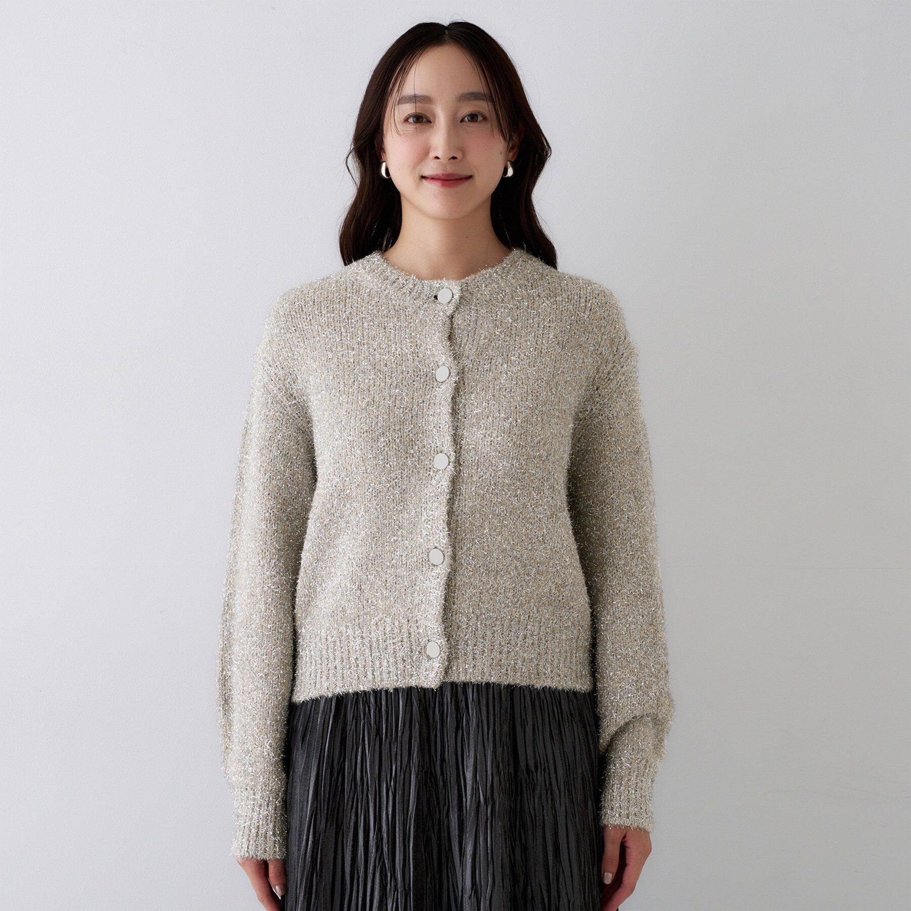 UNTITLED「【ラメ風/着映え】ファンシーヤーン カーディガン」|カーディガン|