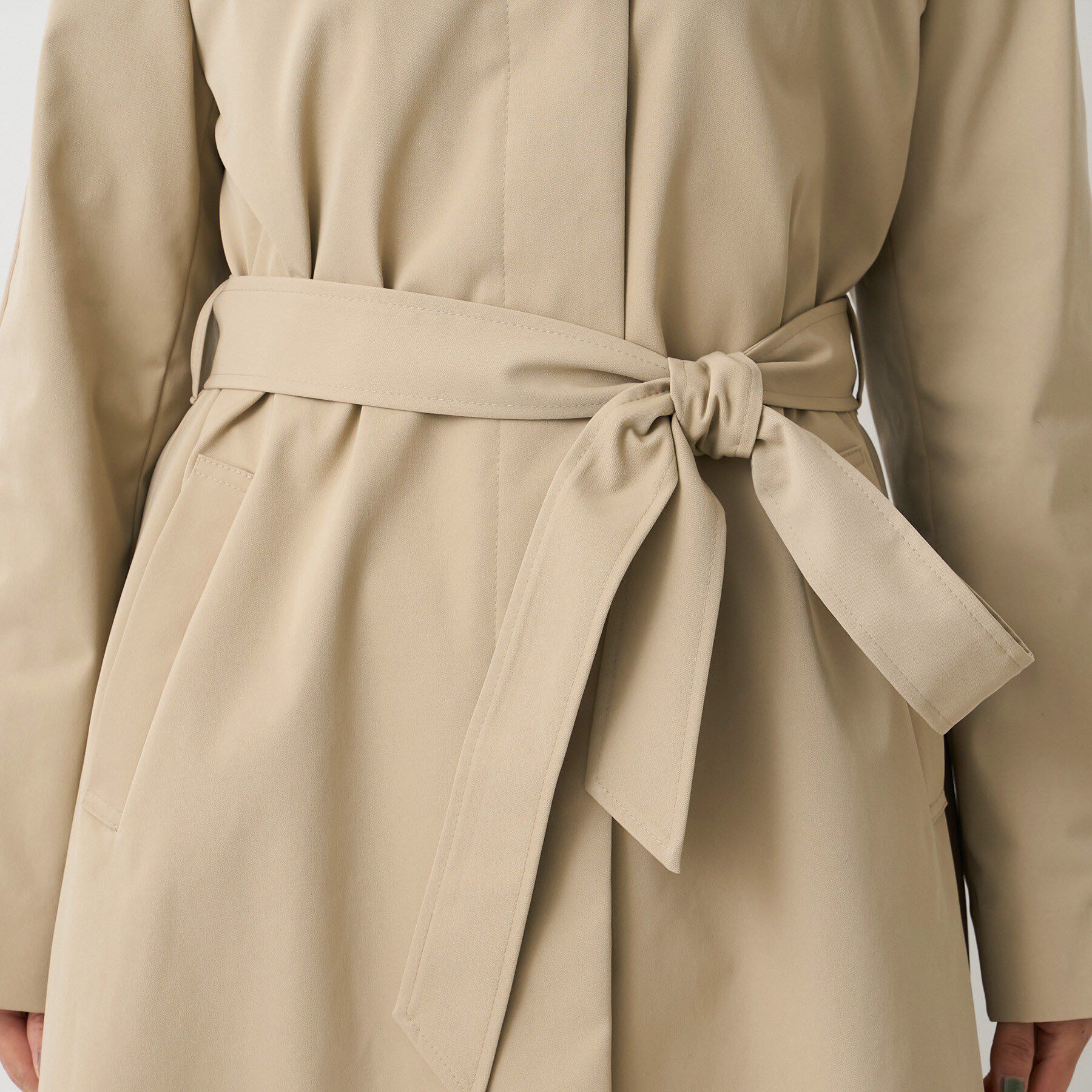 UNTITLED「【はっ水/洗える/セレモニーにも】タスランステンカラーコート」|ステンカラーコート|