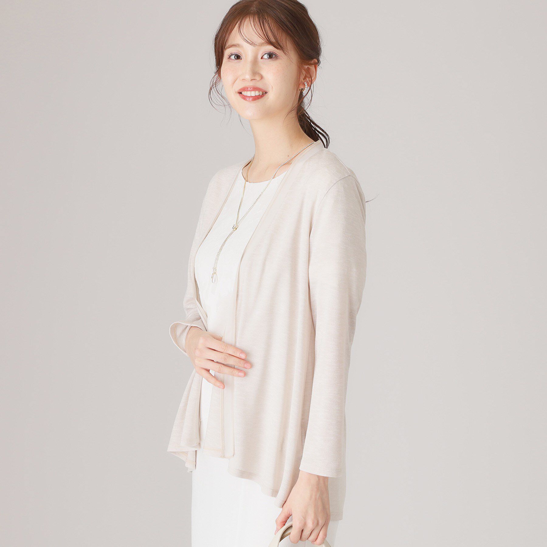 COUP DE CHANCE「【洗える】着流しカーディガン」|カーディガン|