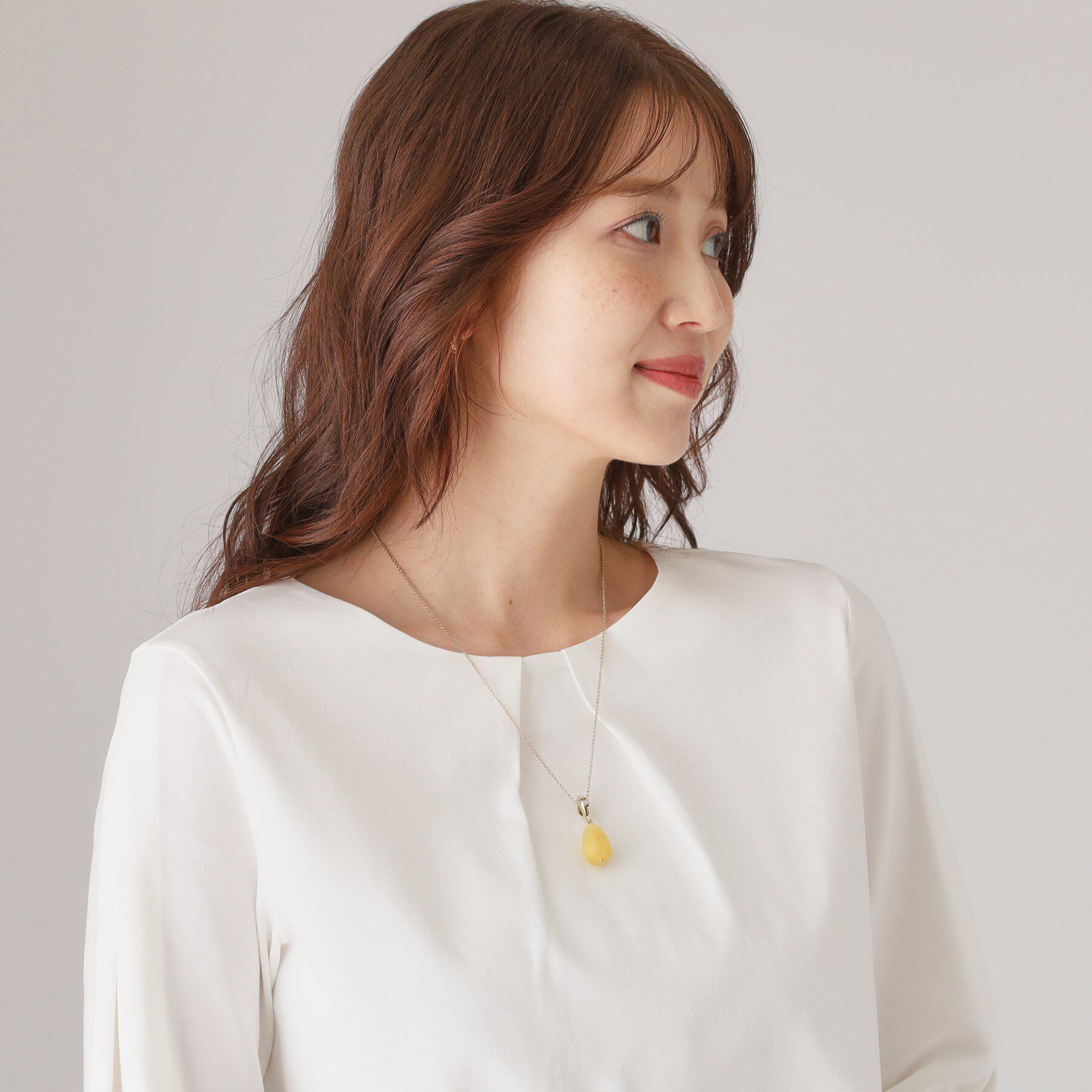 COUP DE CHANCE「ジェリーマーブル／スライド式で長さ調整／ワントップネックレス」|ネックレス|