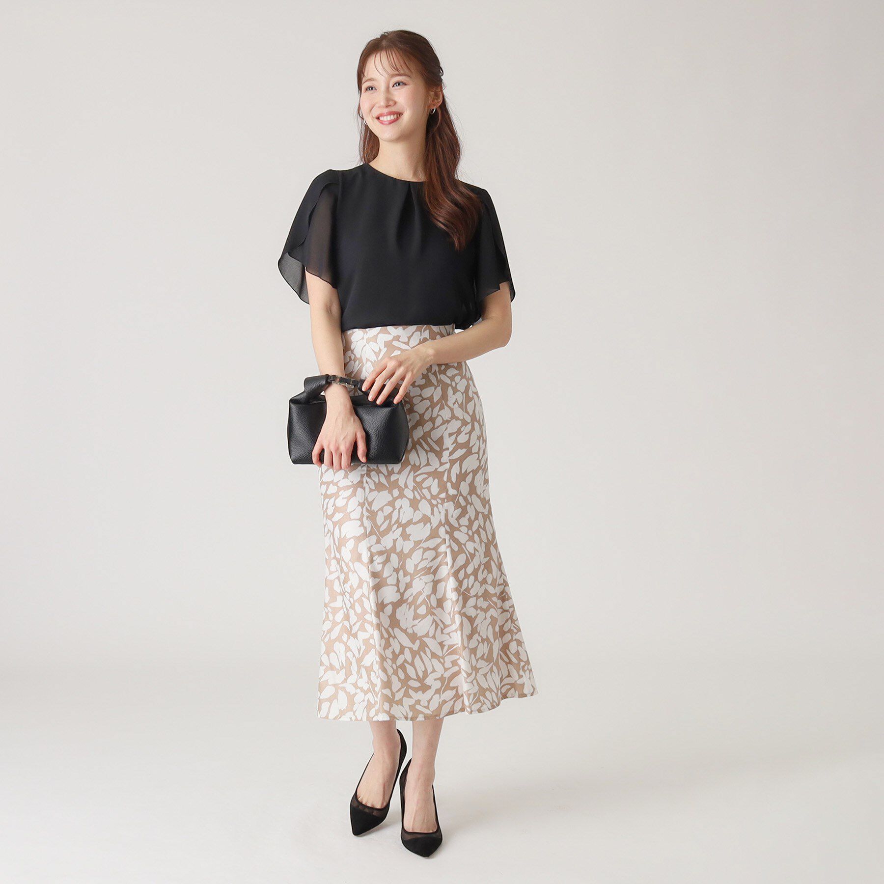 COUP DE CHANCE「【洗える／日本製】チューリップ袖ブラウス」|シャツ・ブラウス|