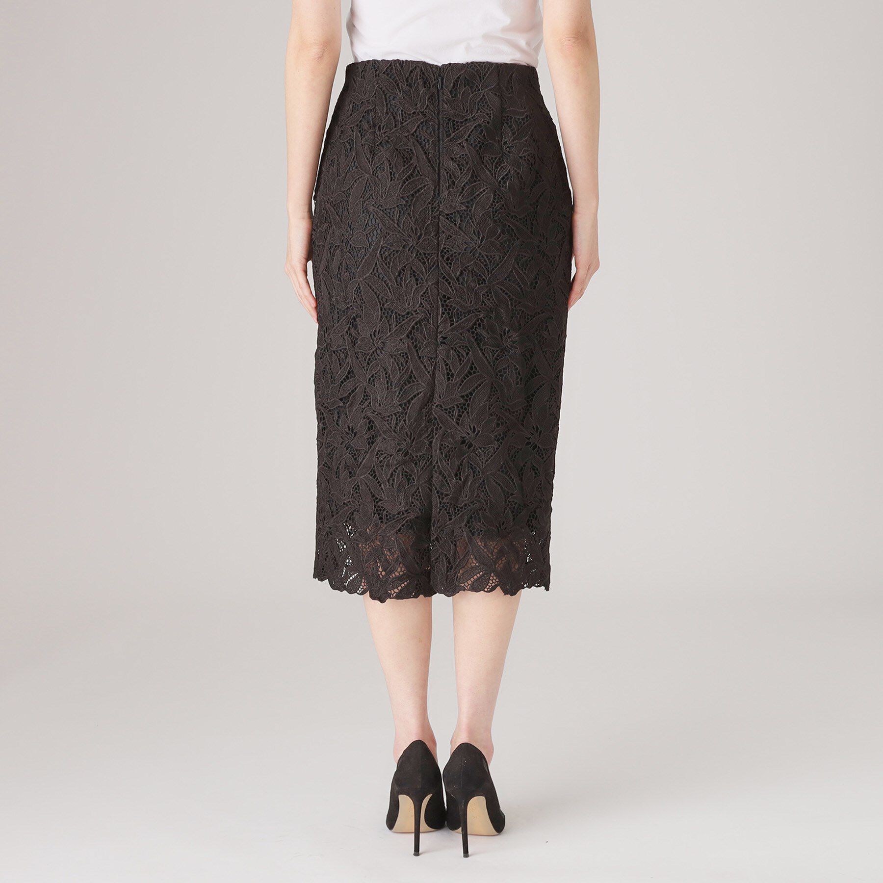 COUP DE CHANCE「【レース／セットアップ可】ストレートシルエットのスカート」|スカート|