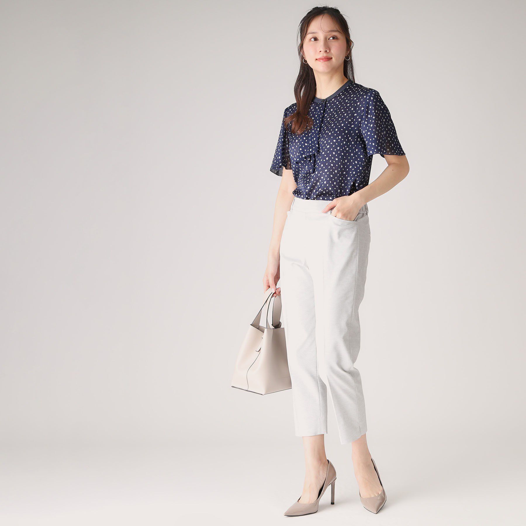 COUP DE CHANCE「【洗える】フリルデザインブラウス」|シャツ・ブラウス|