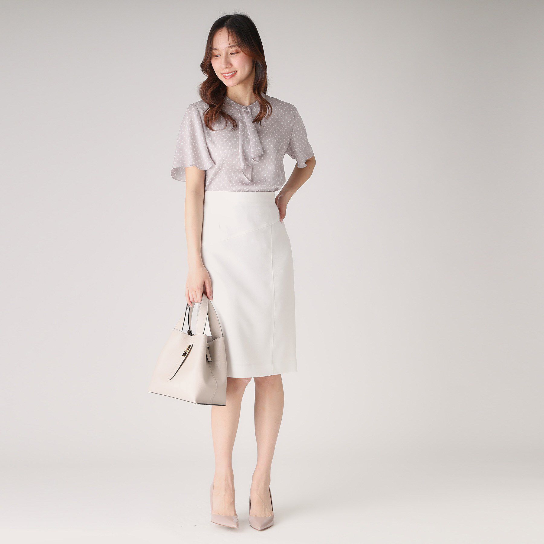 COUP DE CHANCE「【洗える】フリルデザインブラウス」|シャツ・ブラウス|