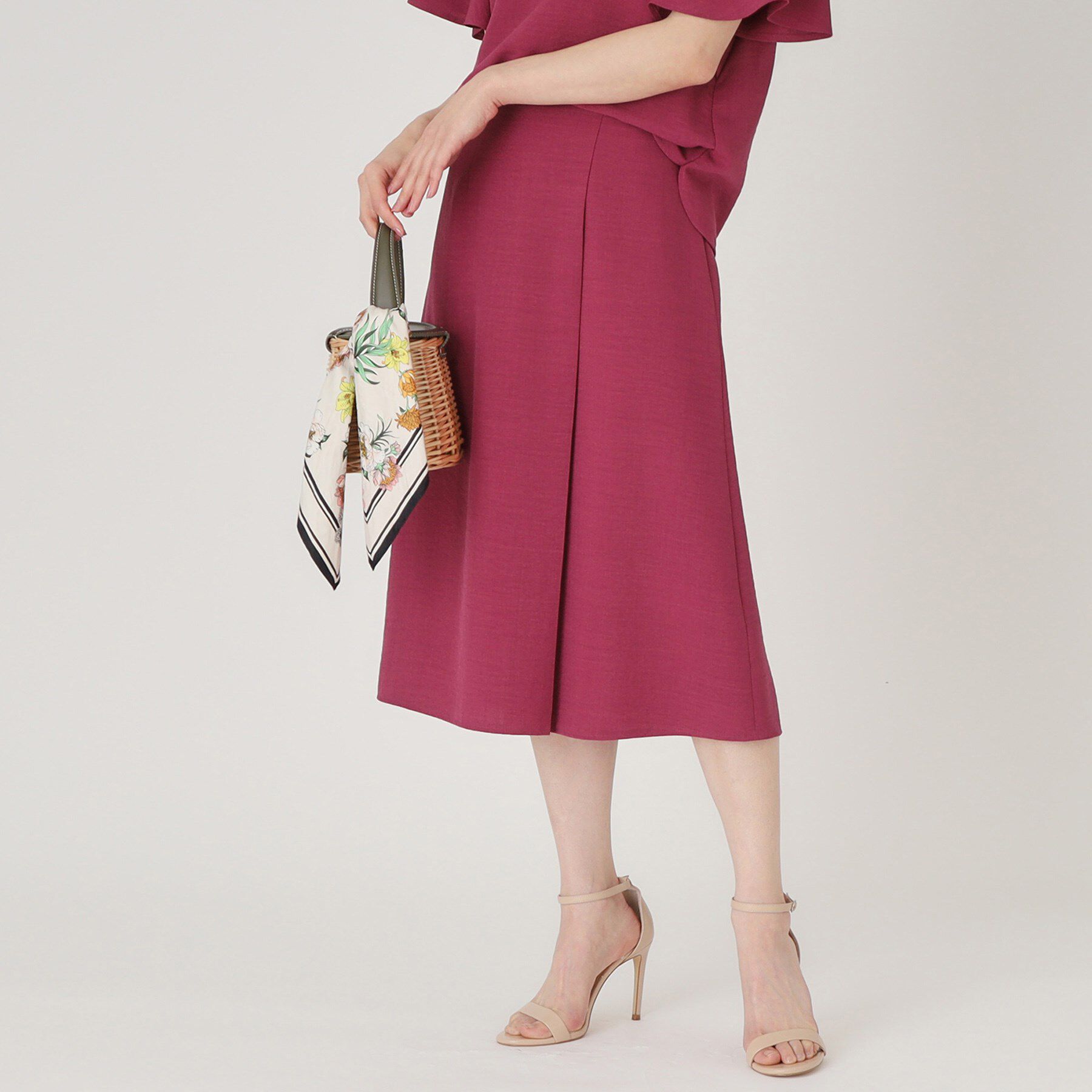 COUP DE CHANCE「【洗える/ウエストゴム】フレアースカート」|スカート|ピンク(073)