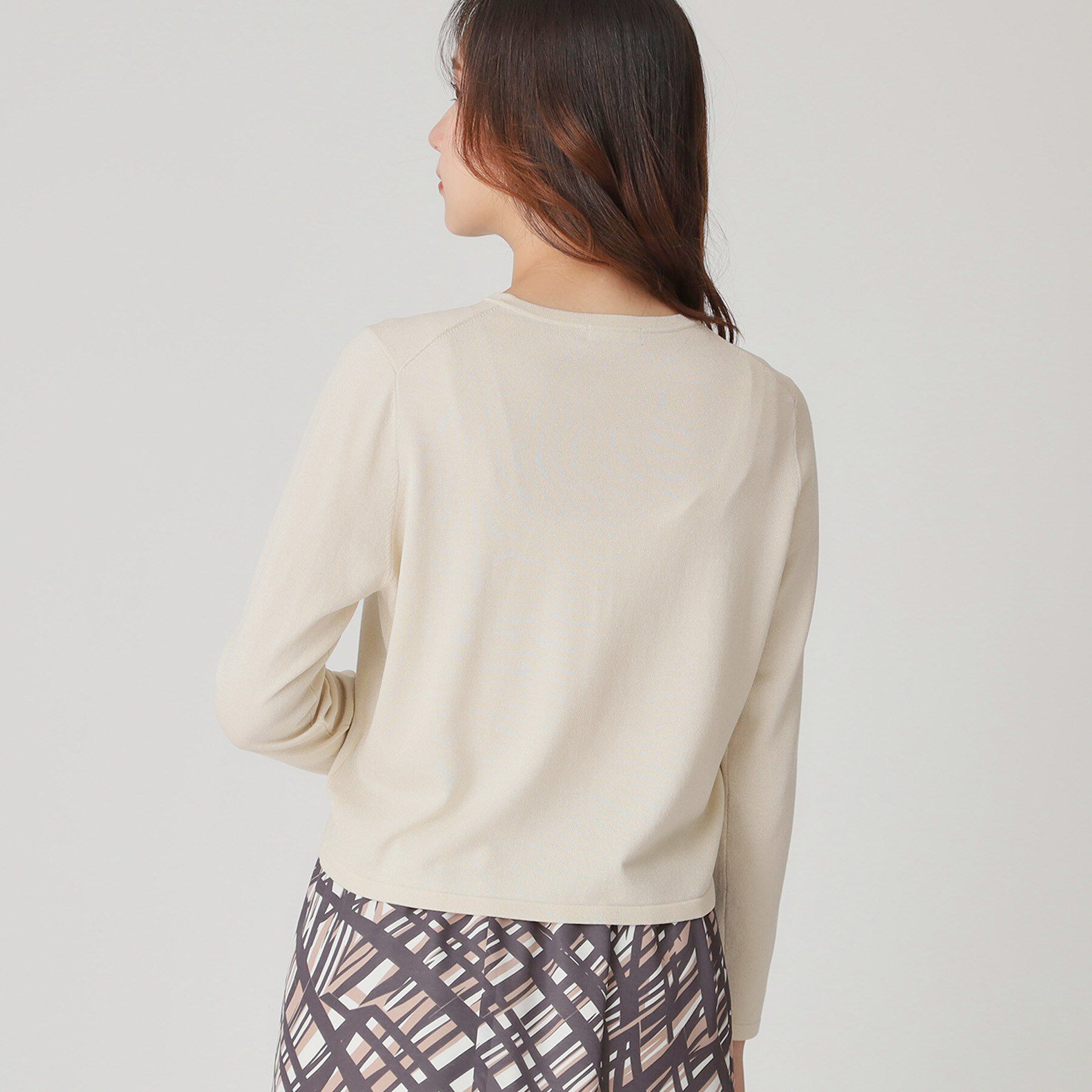 COUP DE CHANCE「【手洗い可/軽量】シンプルラメ混カーディガン」|カーディガン|