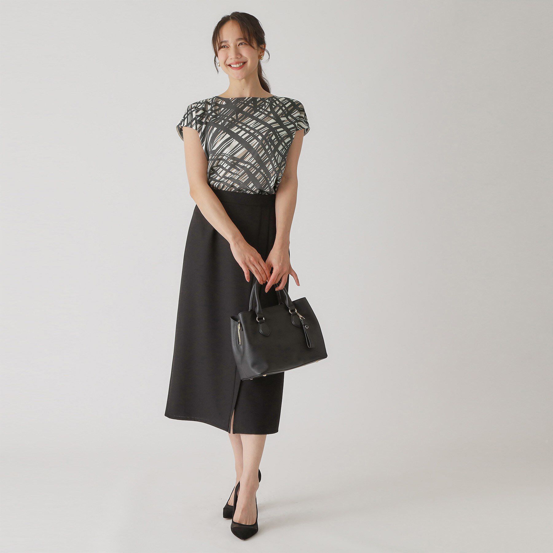 COUP DE CHANCE「【手洗い可／日本製】上品チェック柄のブラウス」|シャツ・ブラウス|