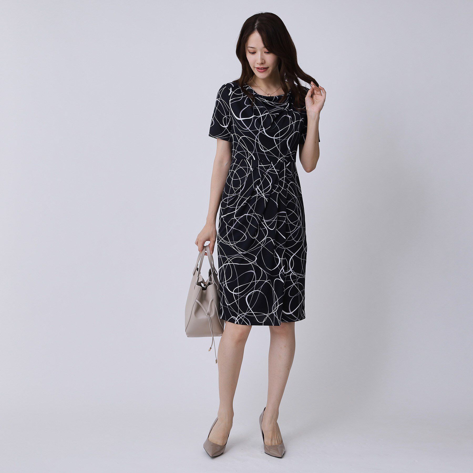 COUP DE CHANCE「【手洗い可／日本製】ジャージ素材タイトワンピース」|ワンピース|