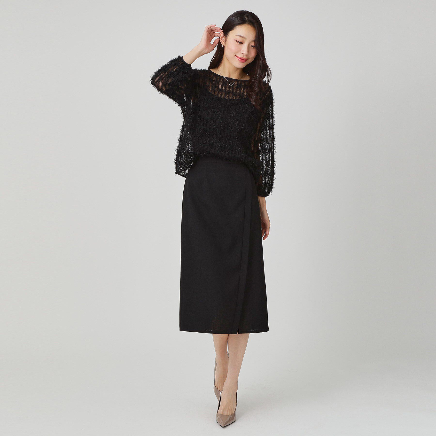 COUP DE CHANCE「【手洗い可／日本製】フェザーチュールのブラウス」|シャツ・ブラウス|