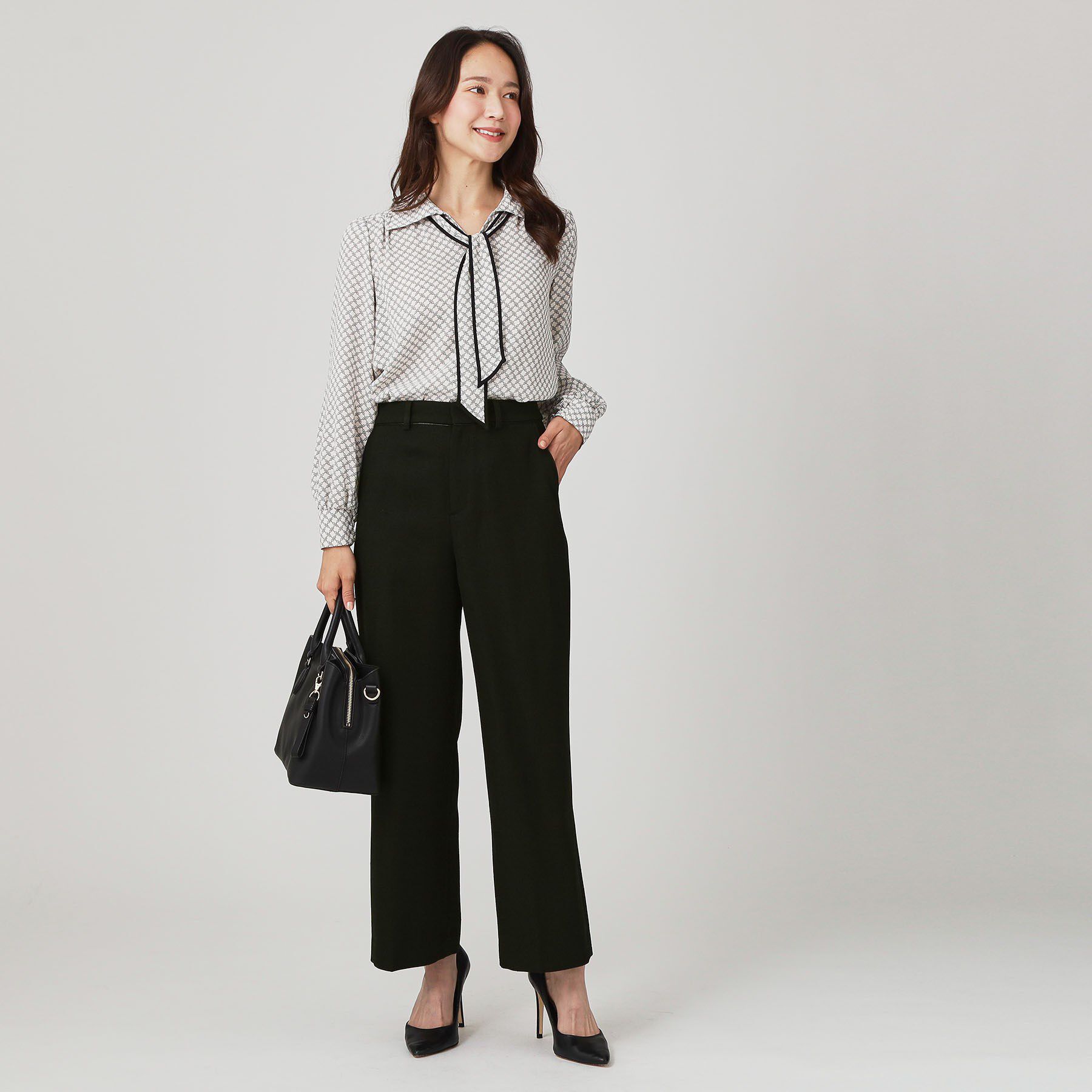 COUP DE CHANCE「【手洗い可／日本製／セットアップ可】ツィード見えワイドパンツ」|その他|