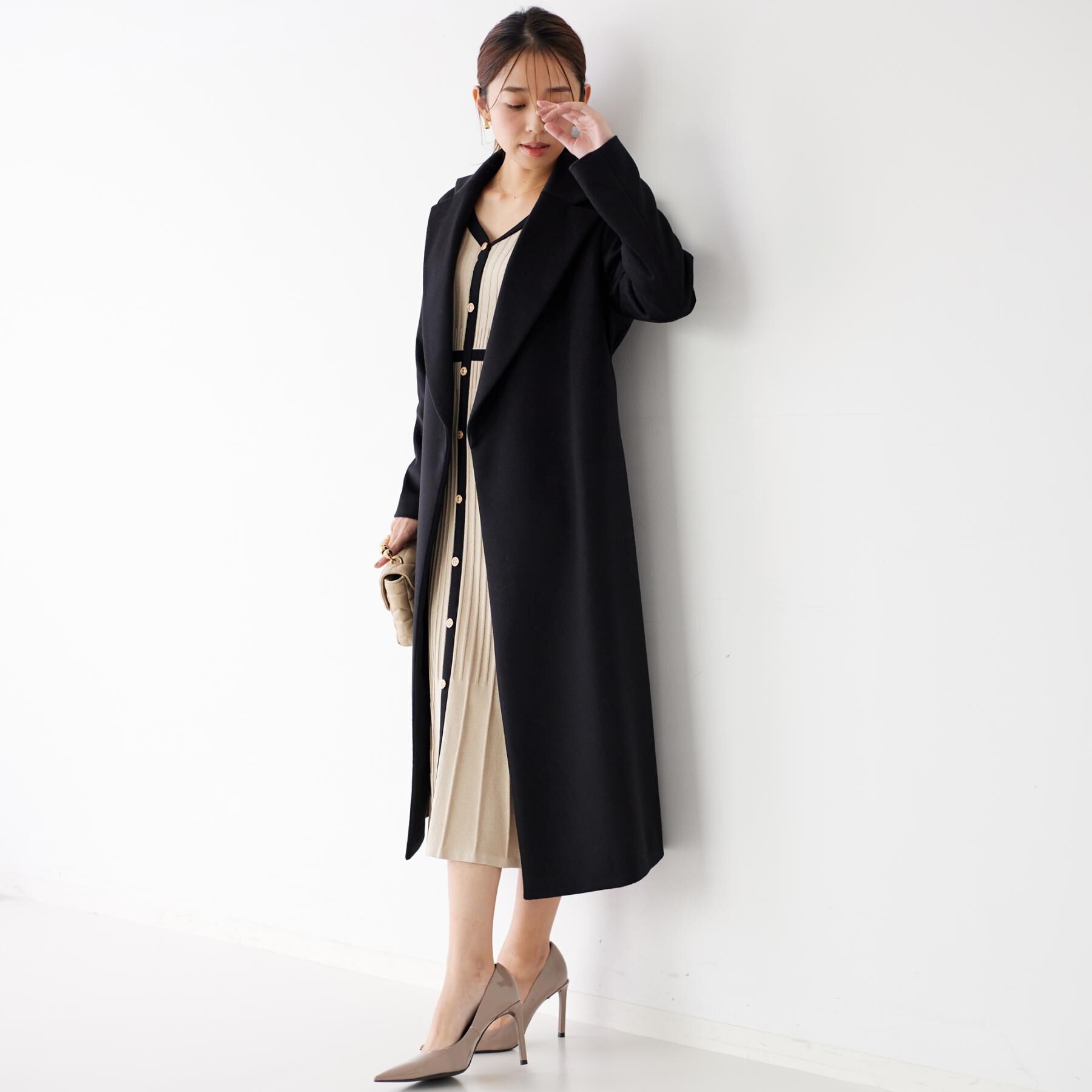 COUP DE CHANCE「【カシミヤ100％／日本製】ロングガウンコート」|チェスターコート|