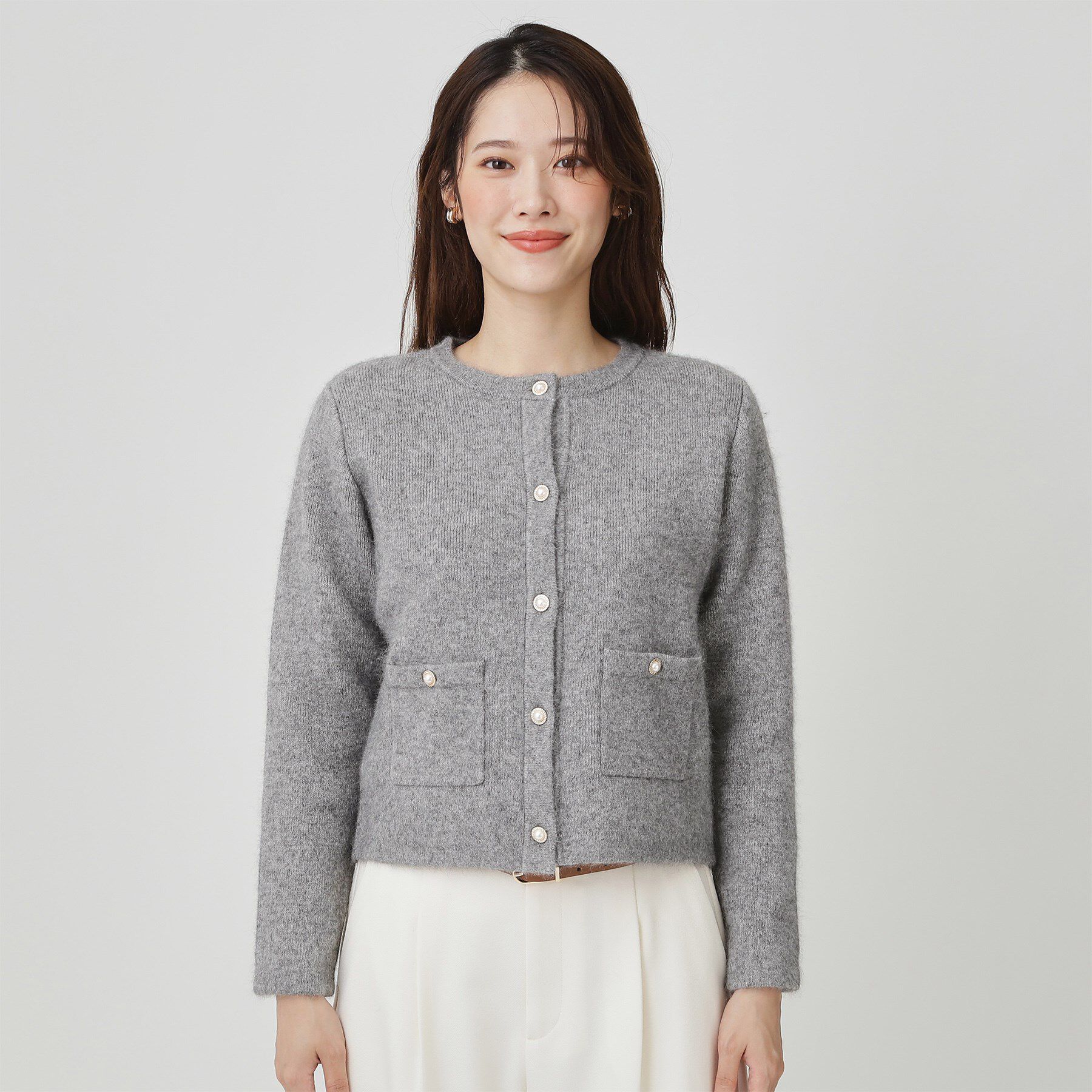 COUP DE CHANCE「【手洗い可】ジャケット風カーディガン」|カーディガン|