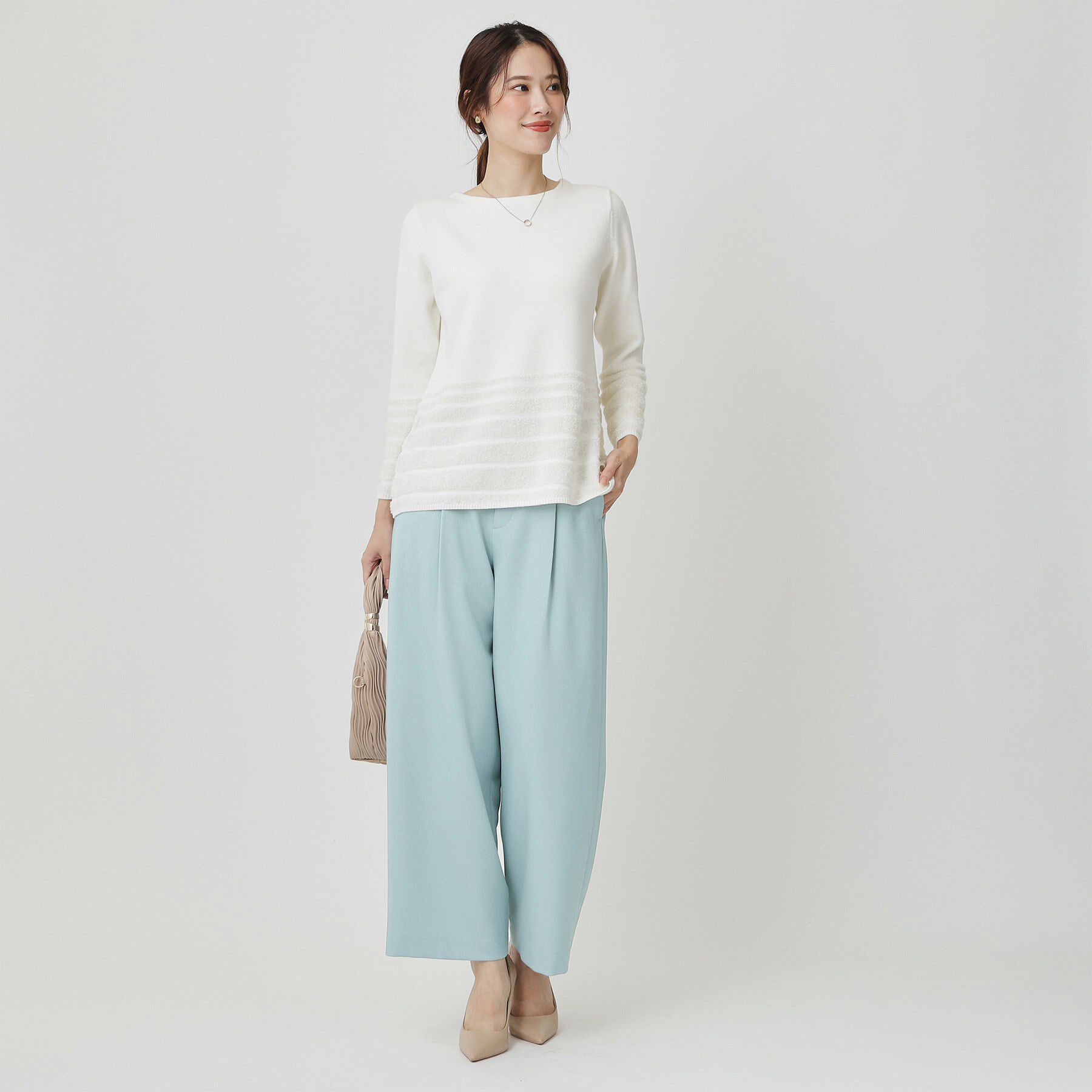 COUP DE CHANCE「【手洗い可／日本製】タックワイドパンツ」|その他|