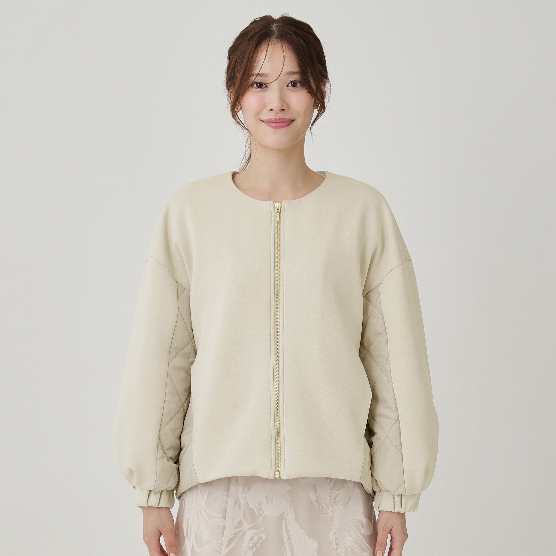 COUP DE CHANCE「【軽羽織】中綿キルティングブルゾン」|ブルゾン・スタジャン|