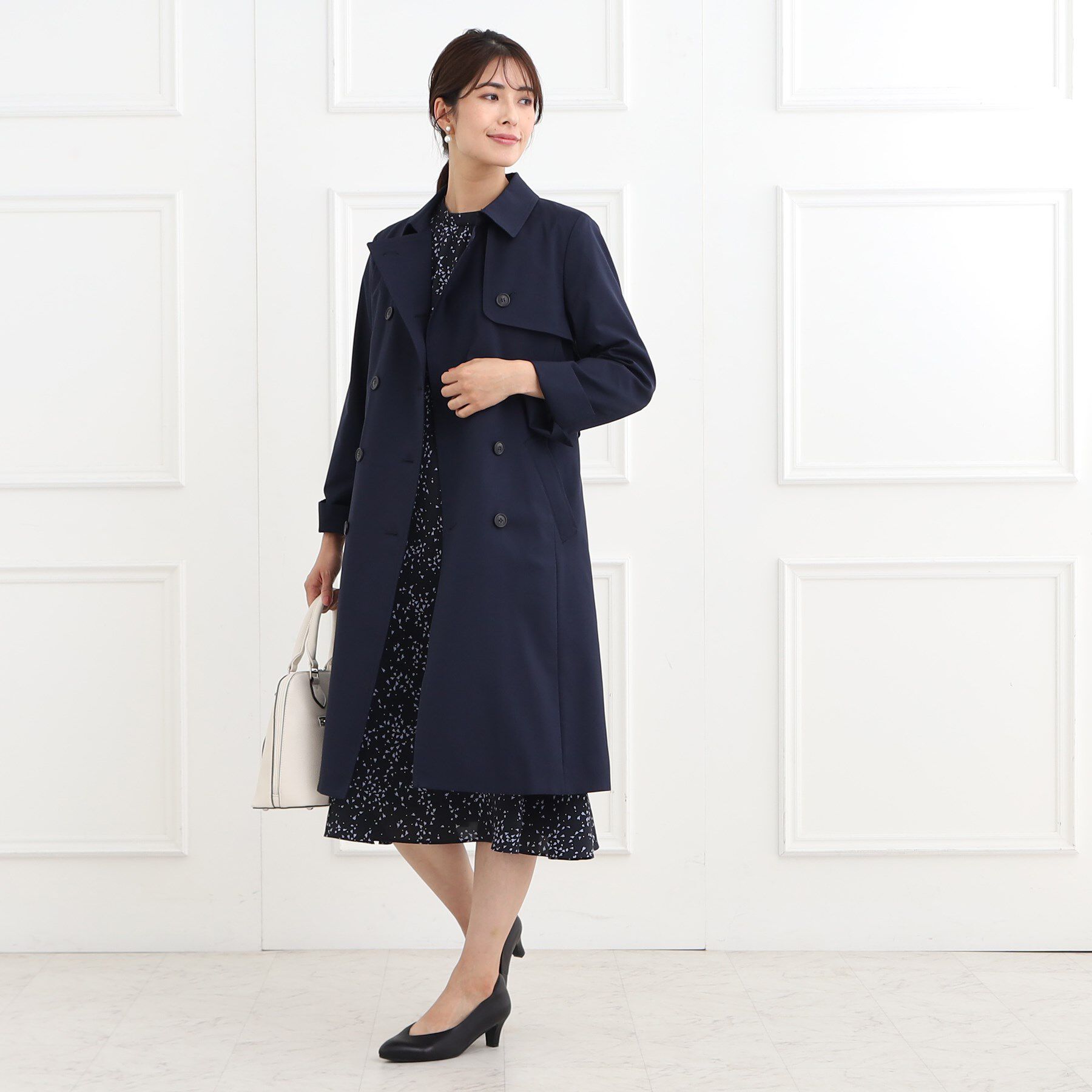 Reflect「【フォーマル/お仕事にもおすすめ／ライナー取り外し可】中綿ライナー付トレンチコート」|トレンチコート|