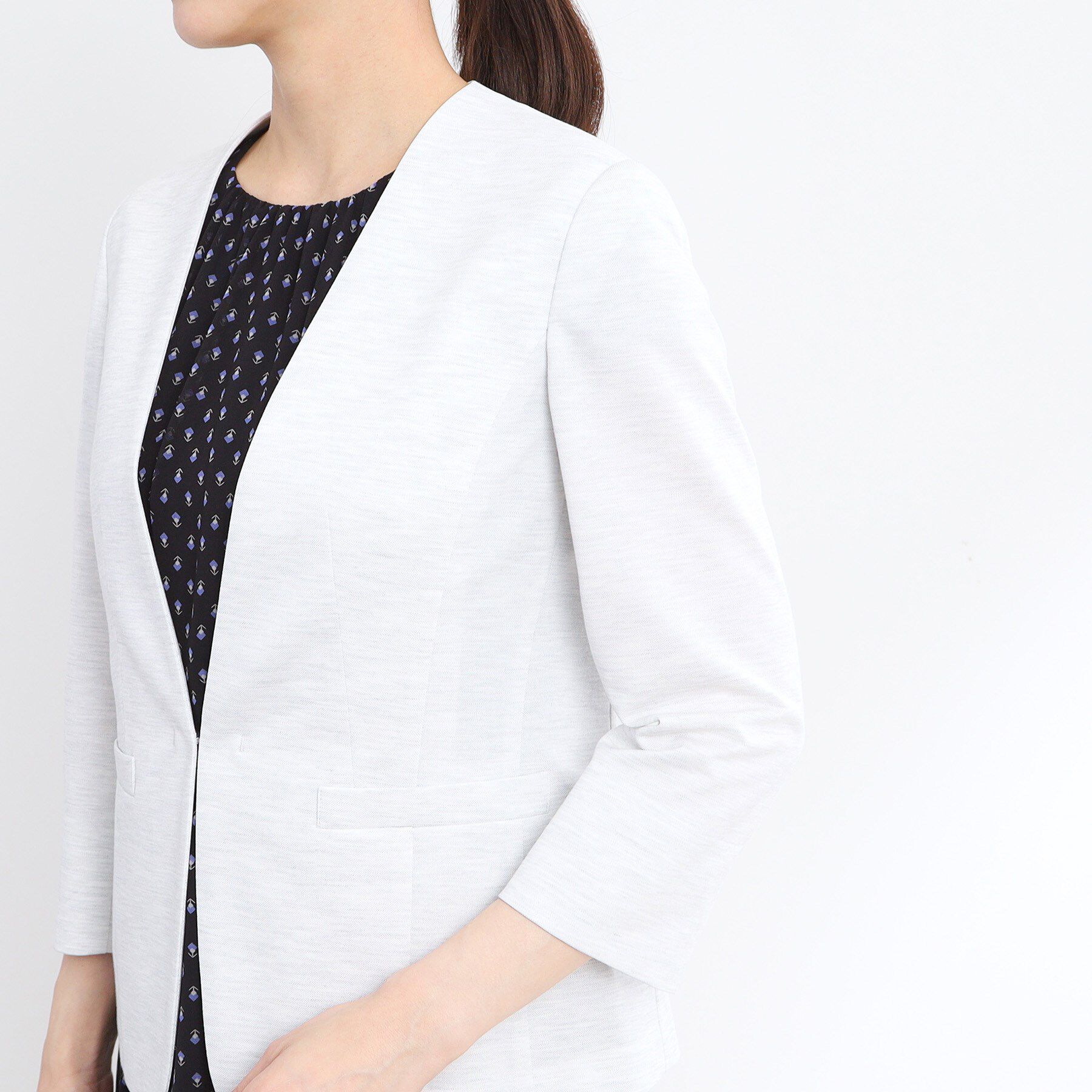 Reflect「【匠シリーズ／洗える】匠ジャケット／ノーカラー」|ノーカラージャケット|