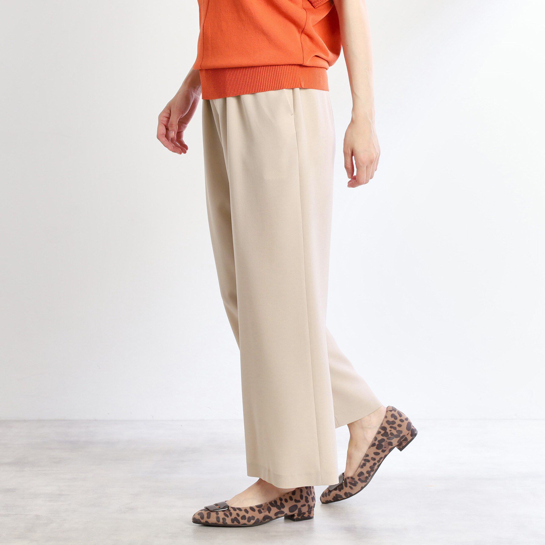 Reflect「【接触冷感／マシンウォッシュ可／ウエスト総ゴム】ワイドシルエットパンツ」|その他|