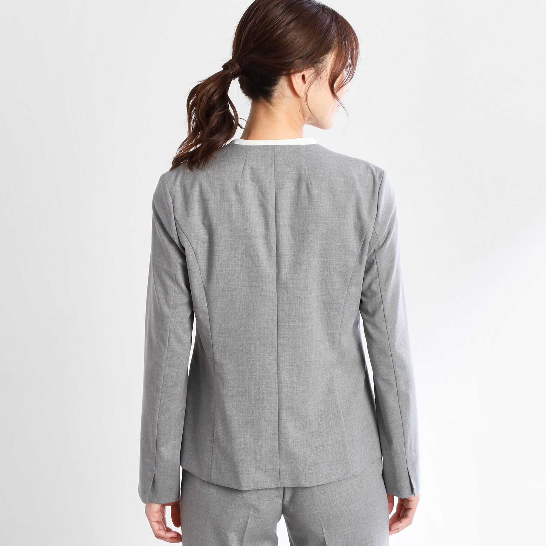 Reflect「【洗える／セットアップ可】ノーカラージャケット」|ノーカラージャケット|