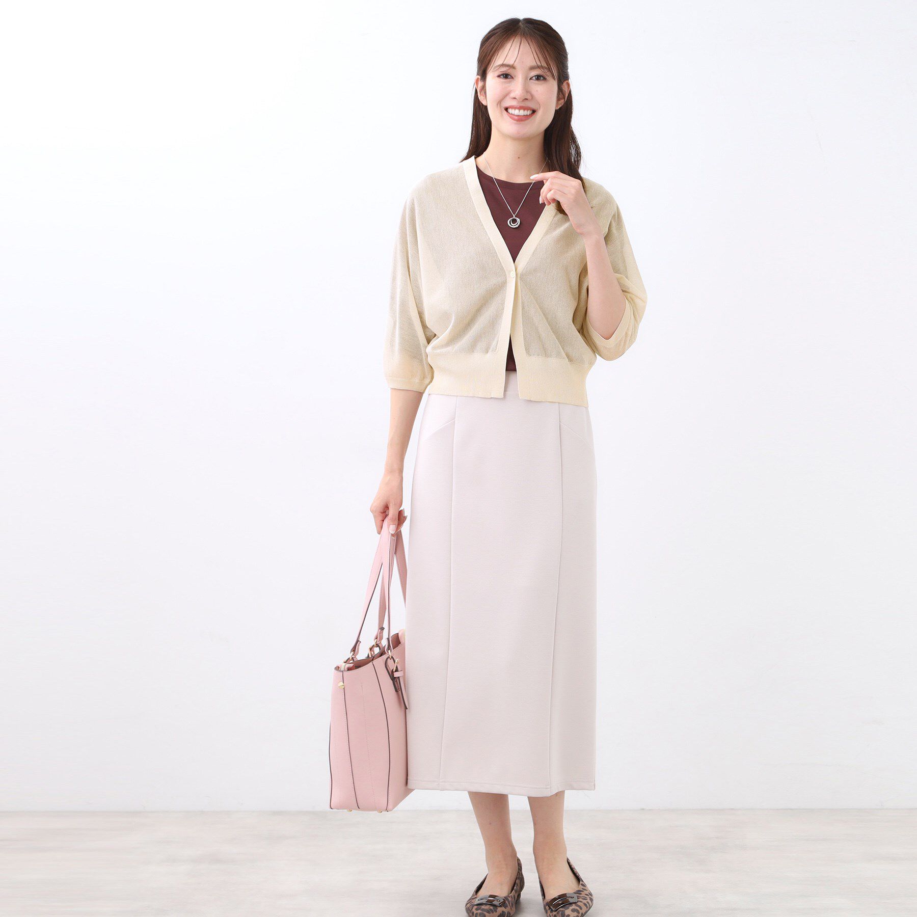 Reflect「【手洗い可】ボレロ風シアーカーディガン」|カーディガン|