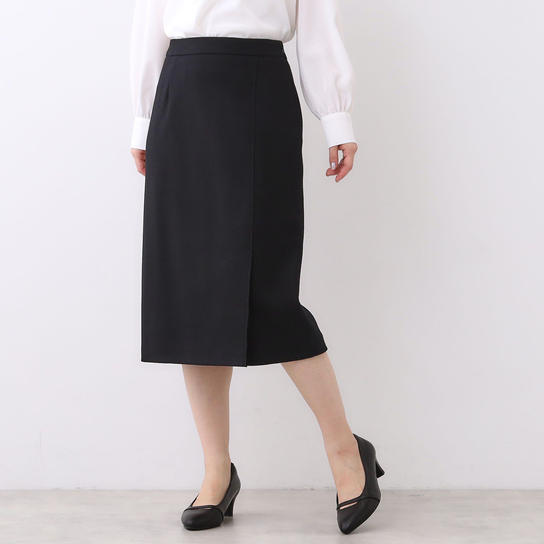 Reflect「【セットアップ可／すっきりシルエット／通勤におすすめ◎】キレイめジャージタイトスカート」|スカート|