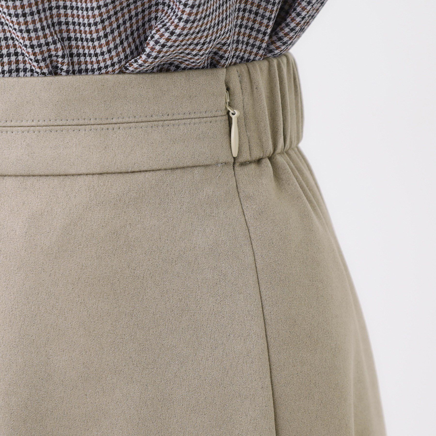 Reflect「【ジャケット合わせにぴったり◎】スエードライクフレアスカート」|スカート|