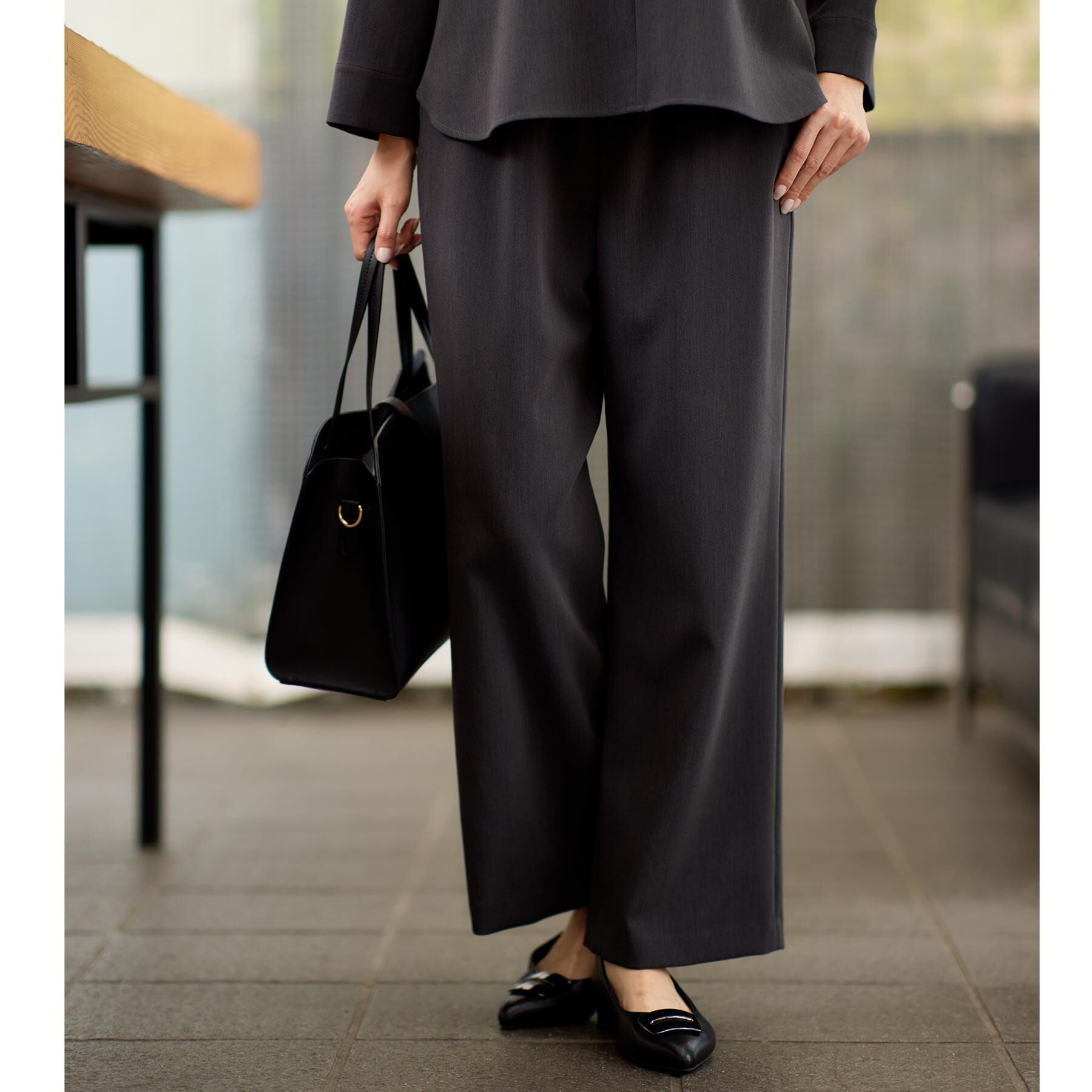 Reflect「【ウエスト総ゴム／セットアップ可】フルレングスストレートパンツ」|その他|