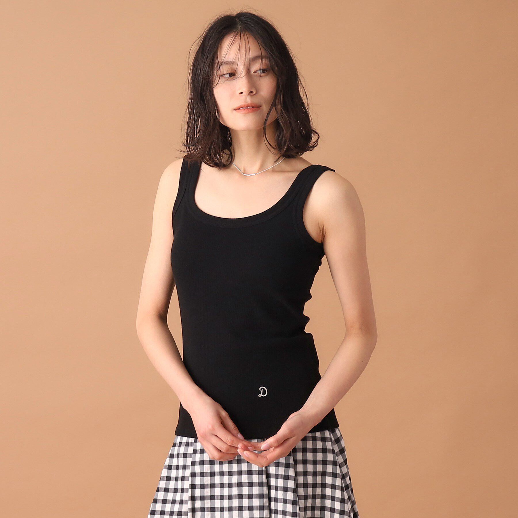DRESSTERIOR「【洗える／インナーやメインにも大活躍】ランダムテレコタンクトップ」|キャミソール|