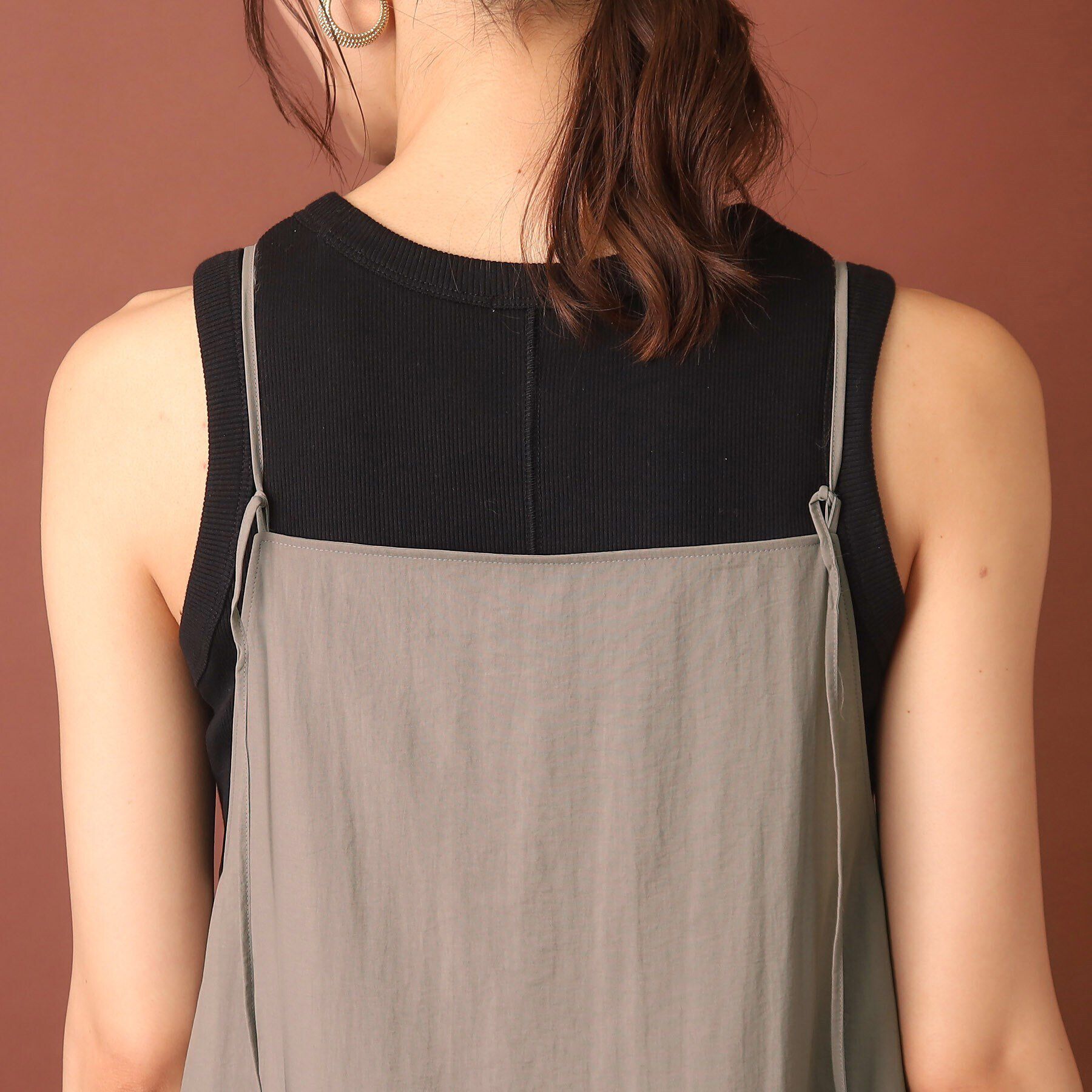 DRESSTERIOR「【接触冷感/撥水】タフタキャミワンピース」|ワンピース|